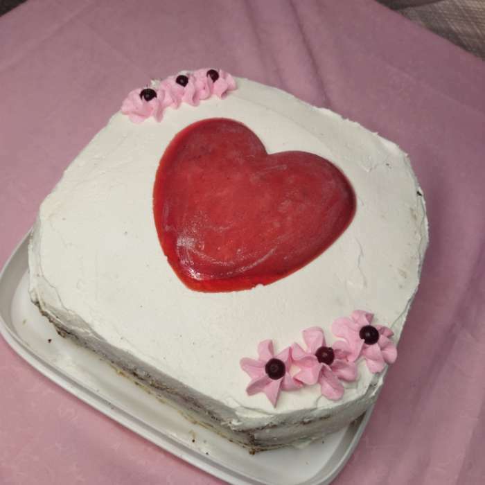 Фотография покупателя товара Форма для выпечки и муссовых десертов KONFINETTA «Сердце», силикон, 15,5×15,5×5,5 см, цвет белый