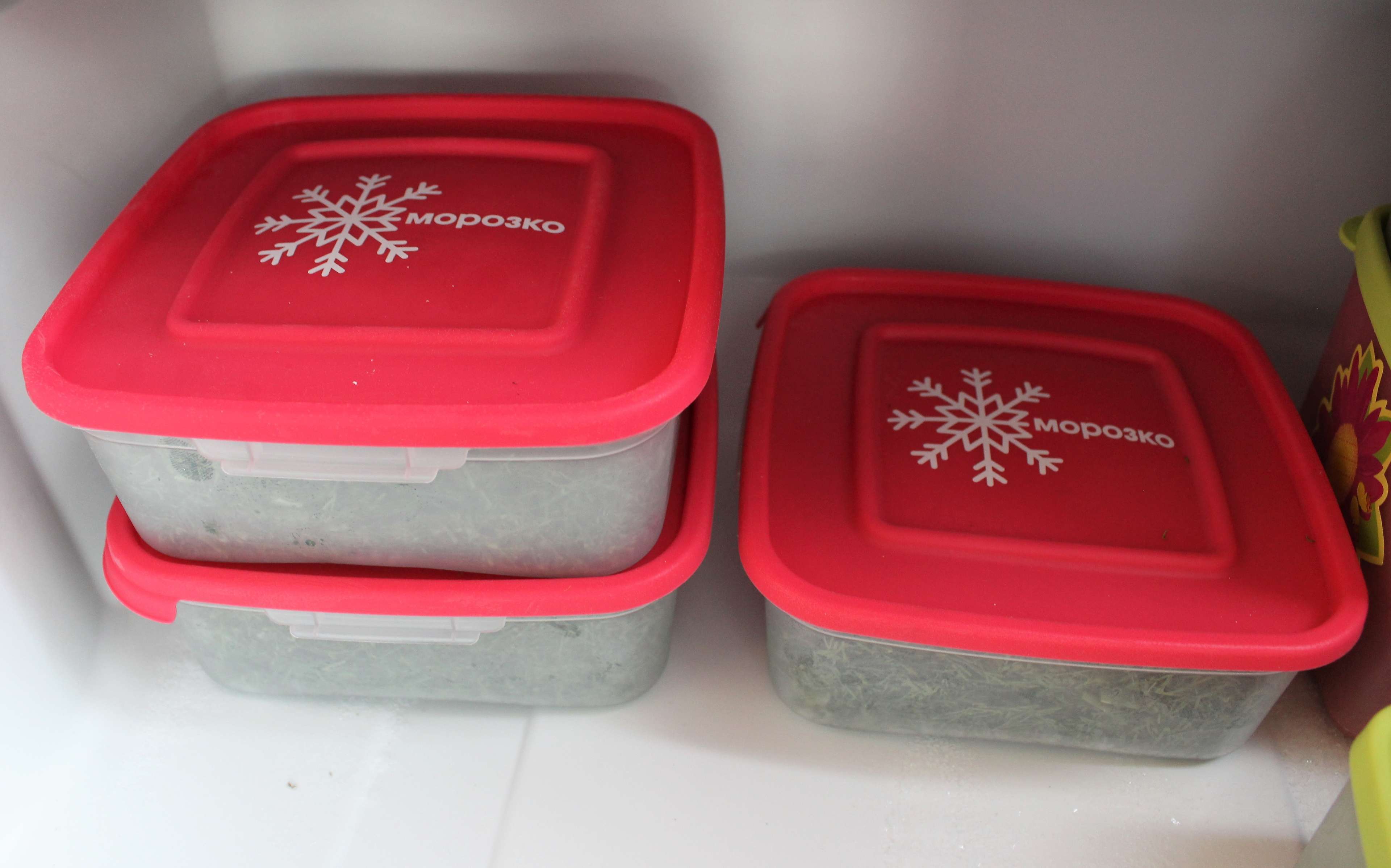 Фотография покупателя товара Набор контейнеров для замораживания продуктов «Морозко», 3 шт, 700 мл, цвет МИКС