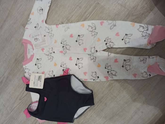 Фотография покупателя товара Купальник детский слитный «Крошка Я. Бант», рост 80-86 см, чёрный - Фото 4