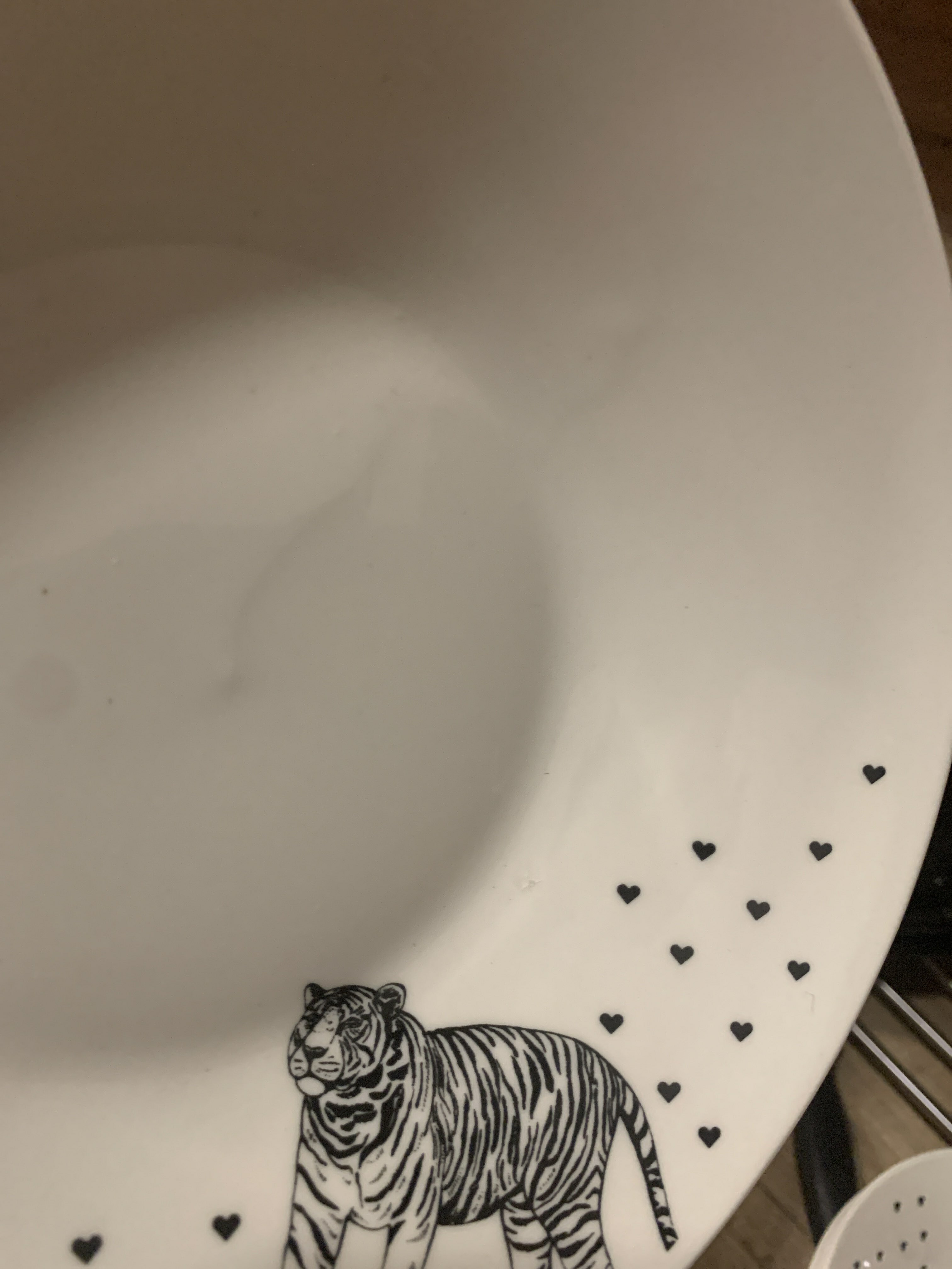 Фотография покупателя товара Глубокая тарелка керамическая «Животные», 20.5 см, 550 мл, цвет белый - Фото 4