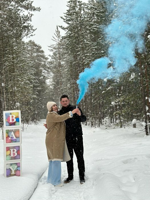 Фотография покупателя товара Цветной дым голубой, заряд 0,8 дюйм, ОПТИ, средняя интенсивность, 60 сек, 22,5 см