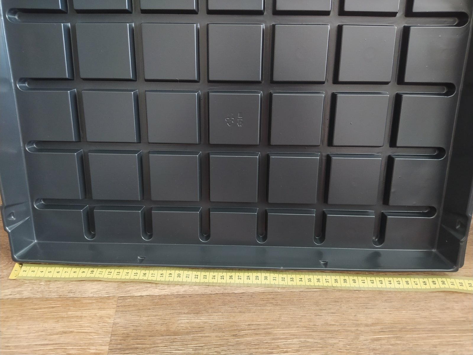 Фотография покупателя товара Поддон для рассады, 53 × 33 × 4 см, пластик, чёрный, Greengo