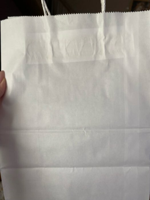 Фотография покупателя товара Пакет крафт без печати, белый, круглая ручка 22 х 12 х 28 см - Фото 13