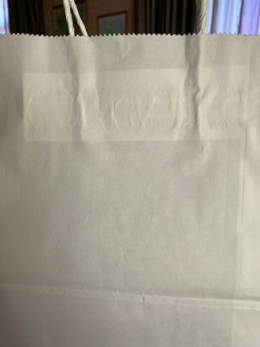 Фотография покупателя товара Пакет крафт без печати, белый, круглая ручка 22 х 12 х 28 см