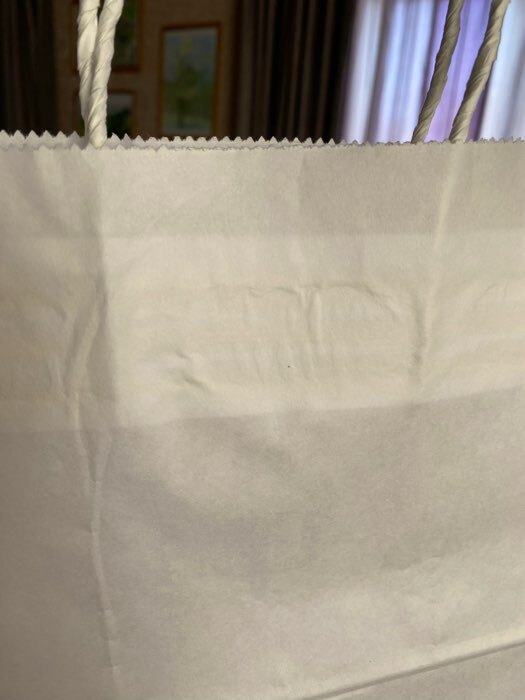 Фотография покупателя товара Пакет крафт без печати, белый, круглая ручка 22 х 12 х 28 см - Фото 10