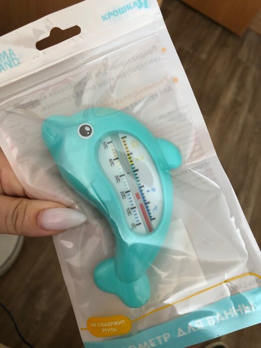 Фотография покупателя товара Термометр для ванны «Дельфин», цвета МИКС