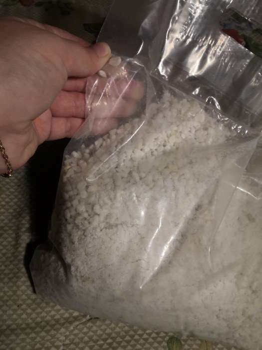 Фотография покупателя товара Мраморный песок "Рецепты Дедушки Никиты", отборная, белая, фр 2,5-5 мм , 3 кг - Фото 2