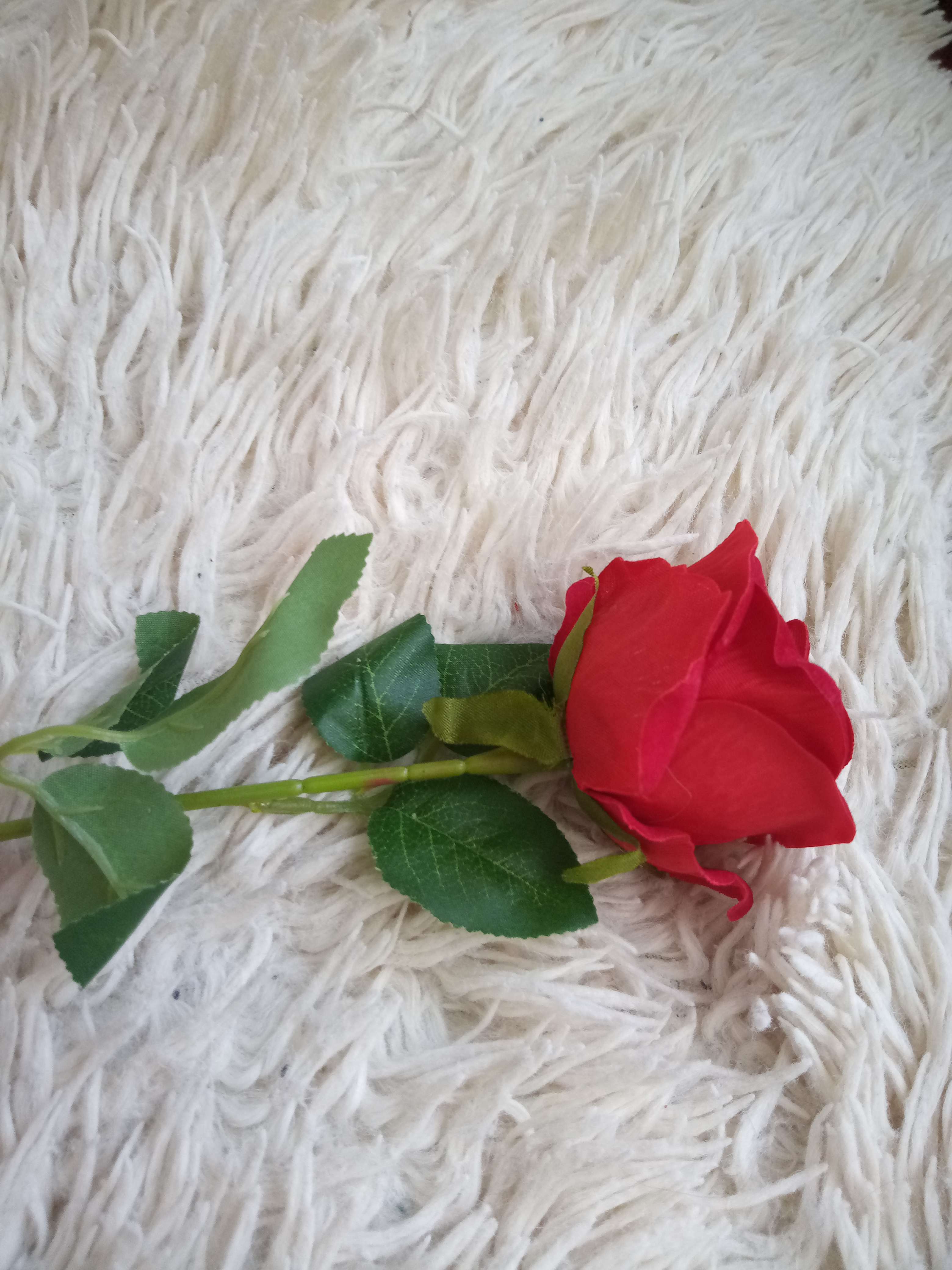 Фотография покупателя товара Цветы искусственные "Роза обаяние" 6х46 см, малиновый - Фото 5