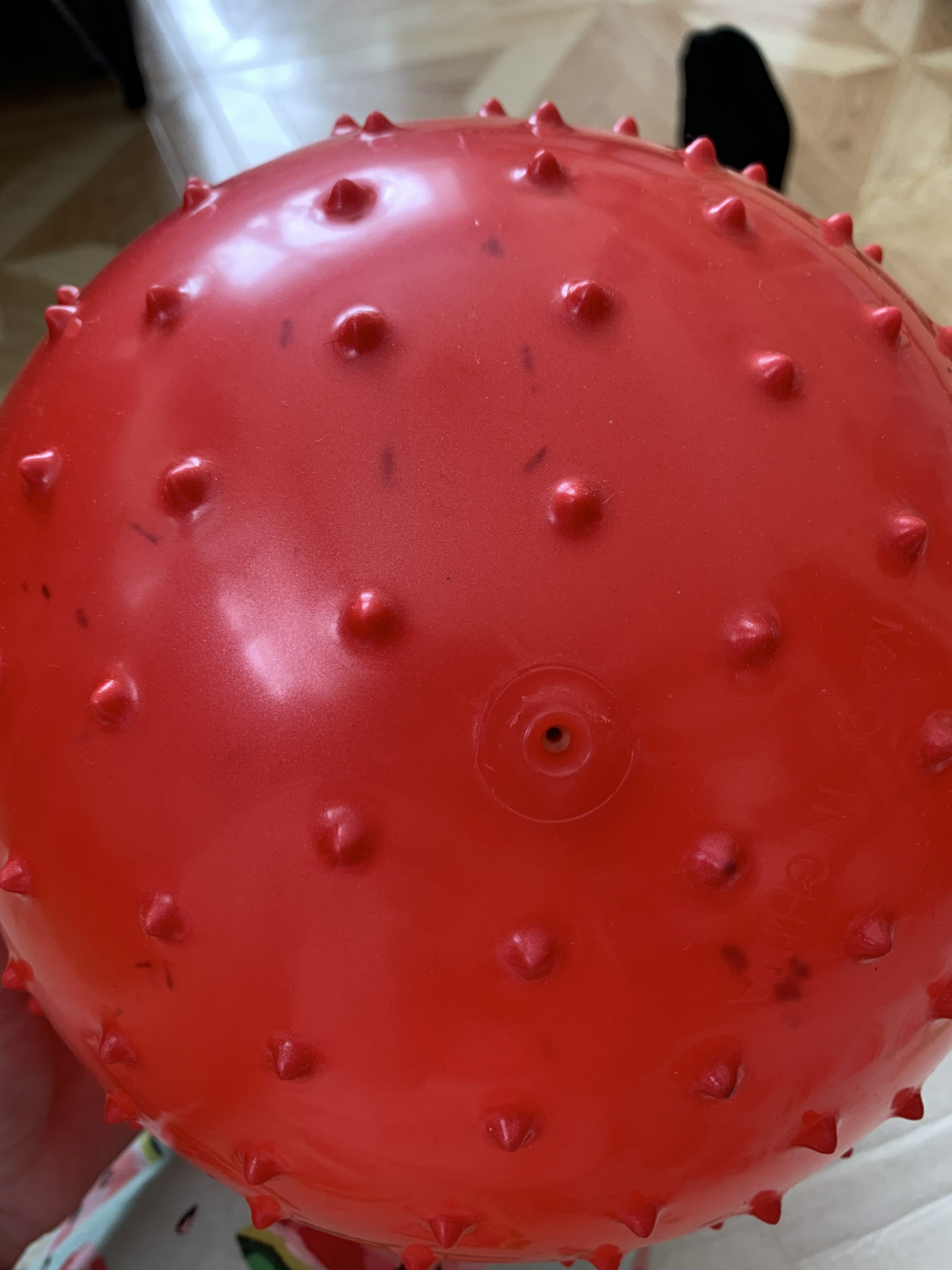 Фотография покупателя товара Мяч массажный, d=25 см, 50 г, цвета МИКС - Фото 2