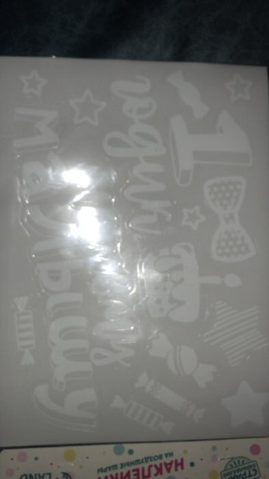 Фотография покупателя товара ПВС наклейка на шар «1 годик» 29,7х21см - Фото 11