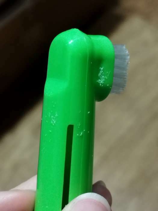 Фотография покупателя товара Набор зубная щётка двухсторонняя и 2 щётки-напальчника, микс цветов - Фото 1