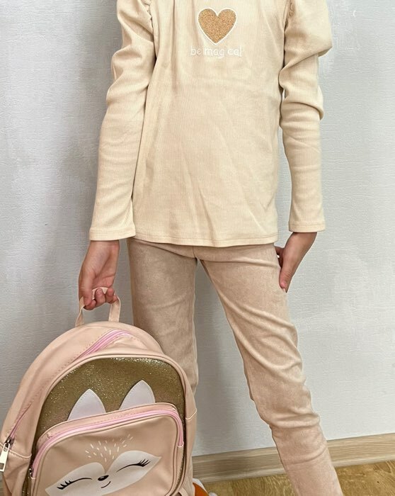 Фотография покупателя товара Леггинсы для девочки MINAKU: Casual Collection KIDS, цвет розовый, рост 110 см - Фото 1