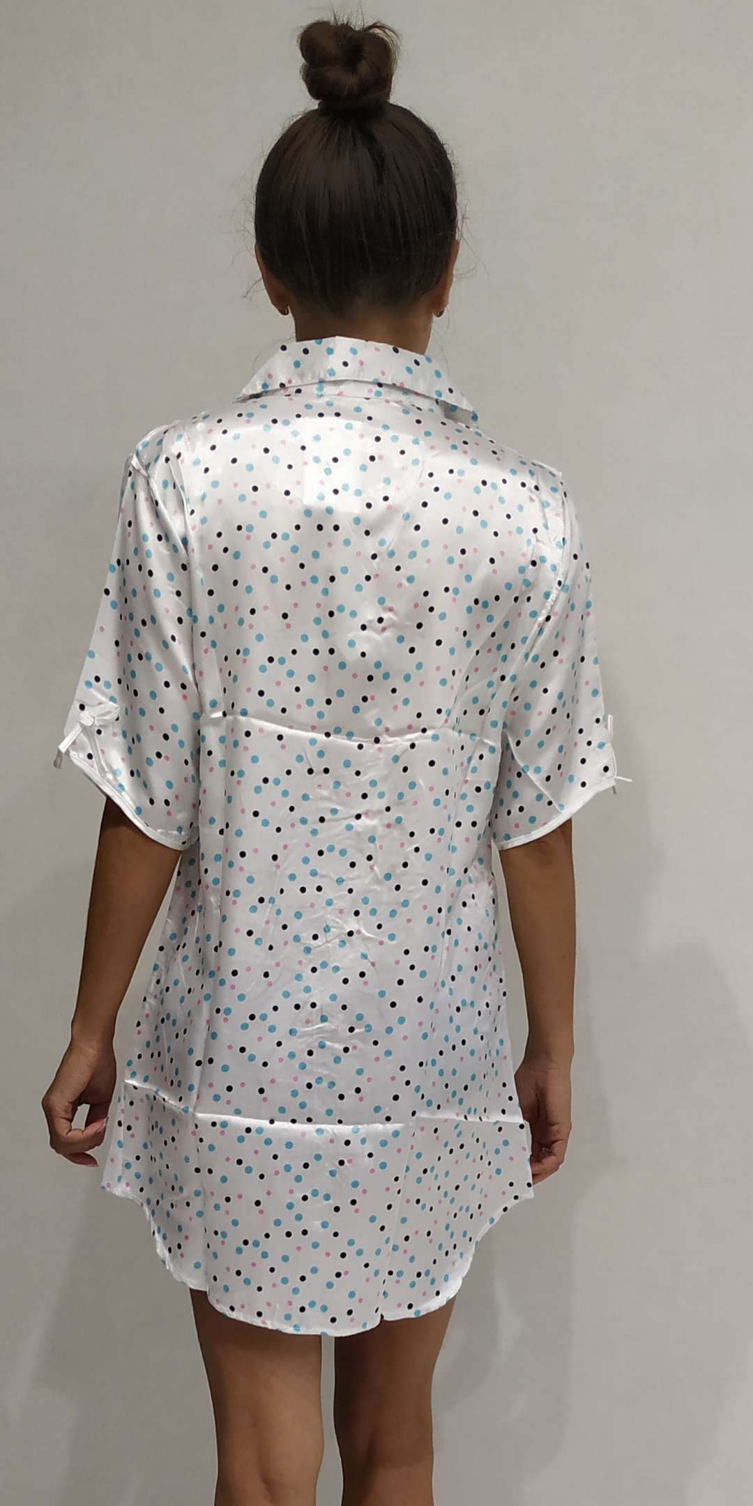 Фотография покупателя товара Женская рубашка конфетти, размер 42, цвет белый - Фото 2