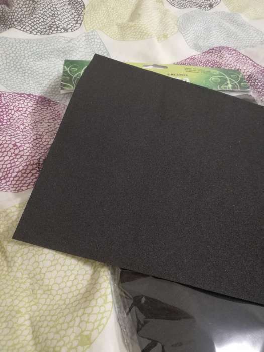 Фотография покупателя товара Фоамиран 1 мм, 20х30 см (набор 10 листов) BK040 чёрный