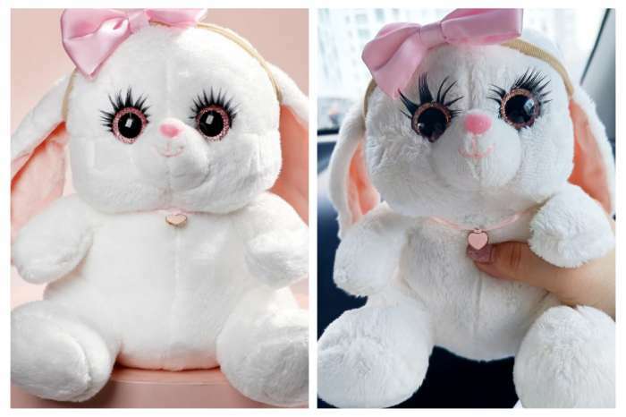 Фотография покупателя товара Мягкая игрушка «Зайка Ла-Пу-Ля», в платье, с повязкой бант - Фото 3