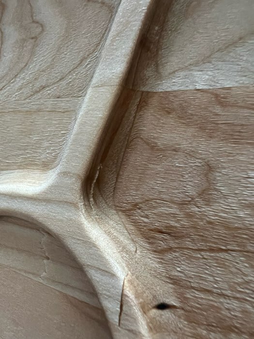 Фотография покупателя товара Подарочный набор деревянной посуды Adelica «Фортуна», менажница на ножках с соусницей, d=30 см, 70 мл, берёза