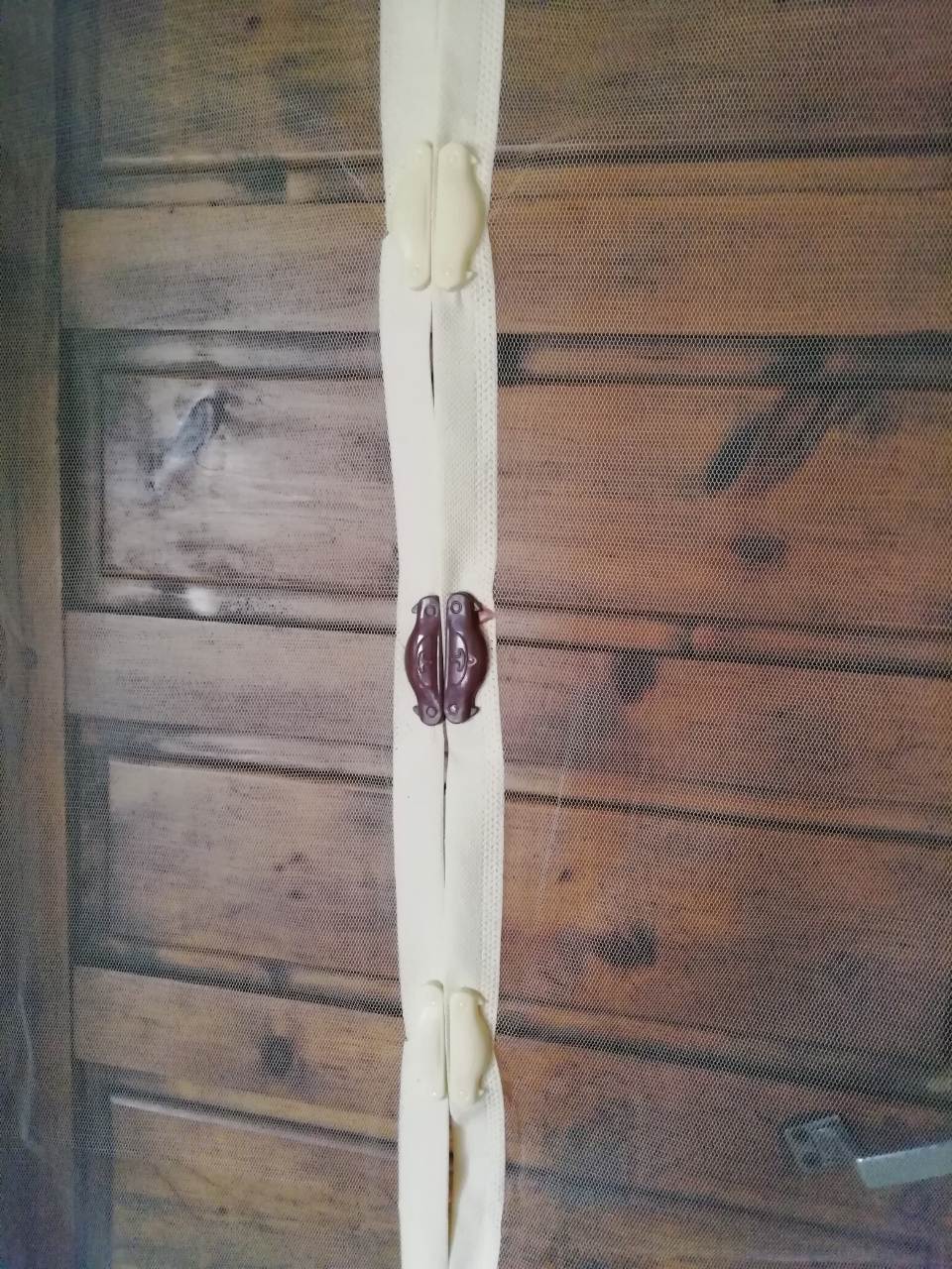 Фотография покупателя товара Сетка антимоскитная на магнитах для защиты от насекомых, 100×210 см, цвет бежевый