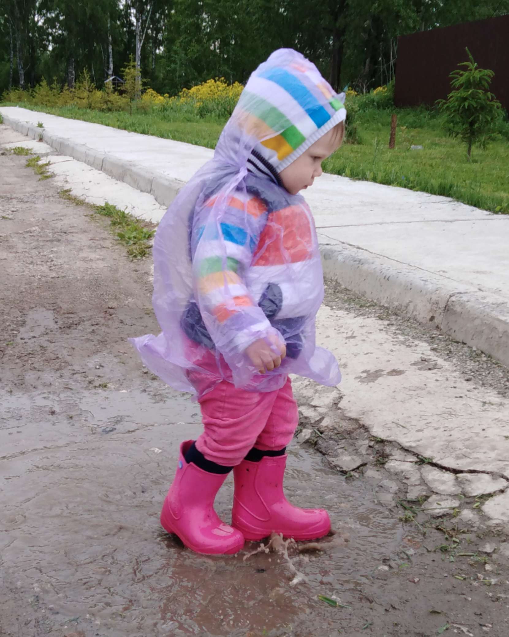 Фотография покупателя товара Дождевик детский «Весело гулять», жёлтый