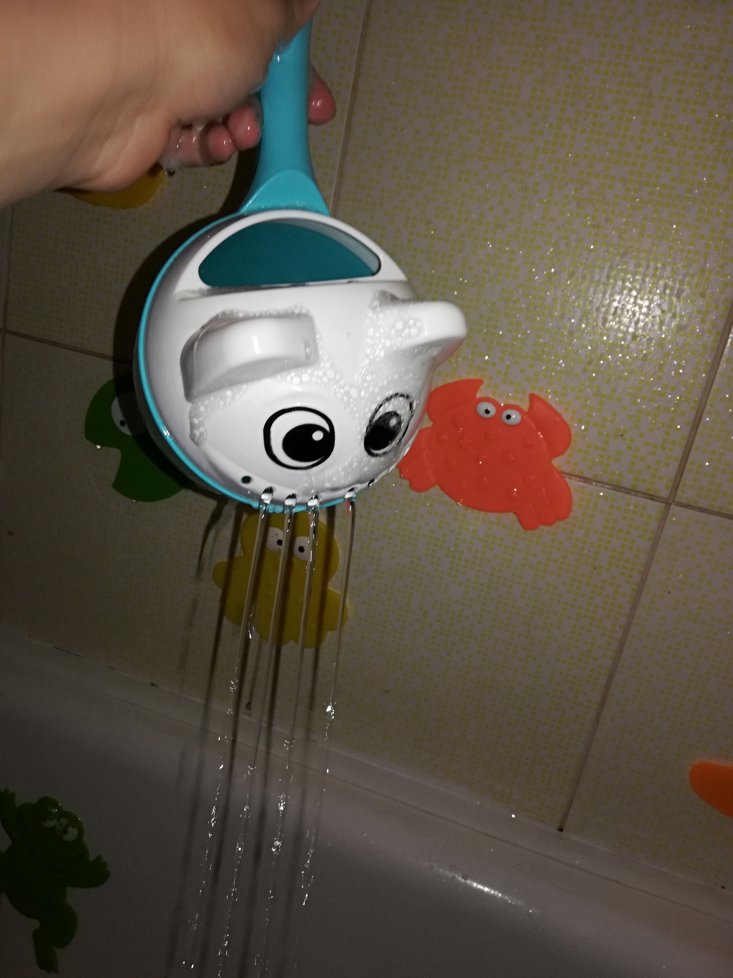 Фотография покупателя товара Ковш для купания и мытья головы, детский банный ковшик, хозяйственный «Котофей», 1 литр, цвет голубой - Фото 8