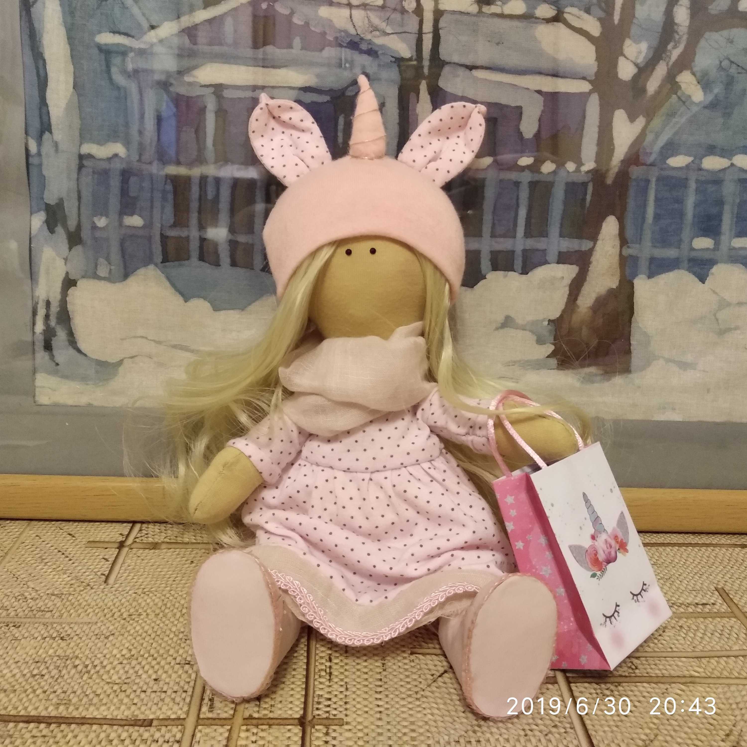 Фотография покупателя товара Набор для шитья. Интерьерная кукла «Корни», 30 см - Фото 3