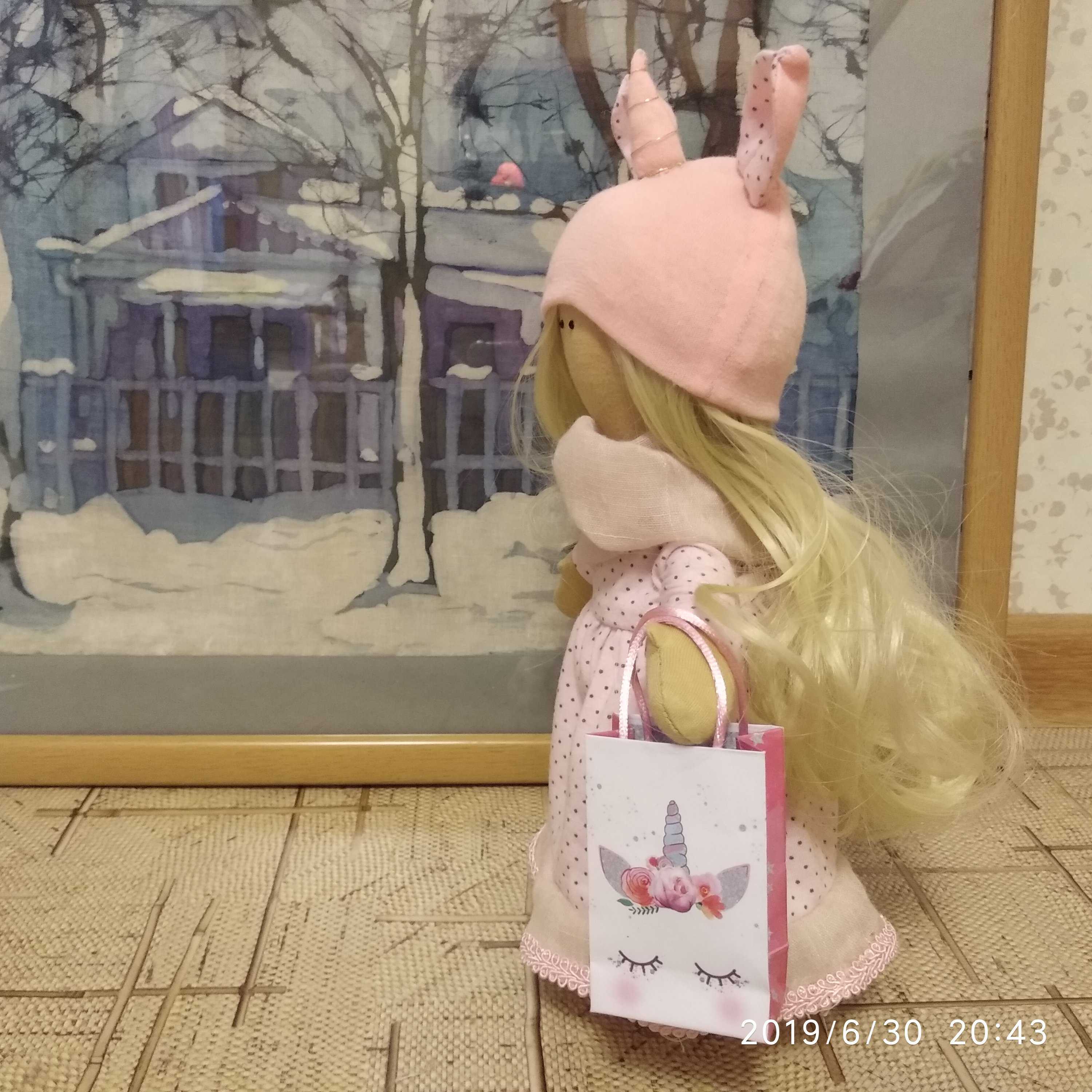 Фотография покупателя товара Набор для шитья. Интерьерная кукла «Корни», 30 см - Фото 4
