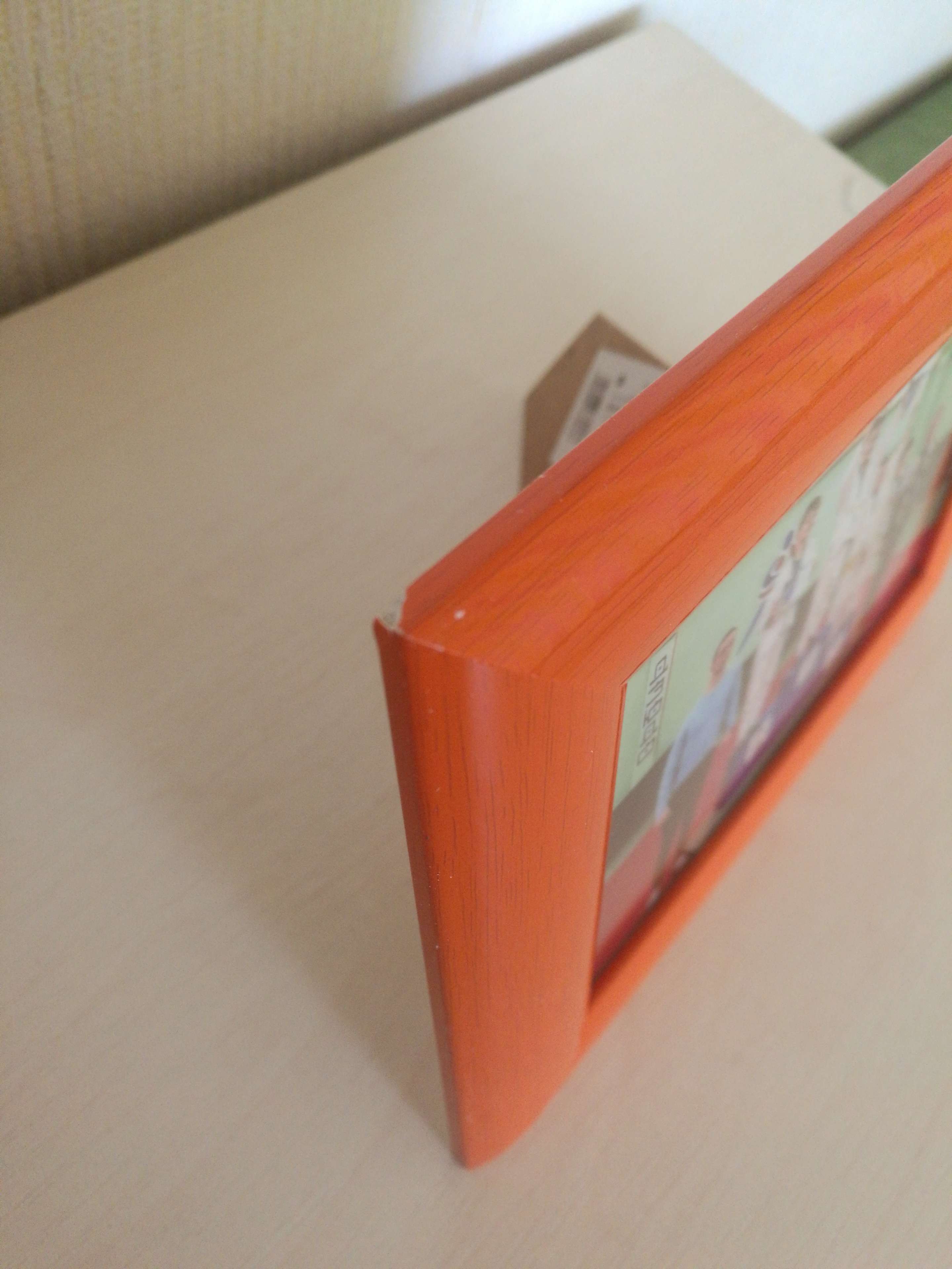 Фотография покупателя товара Фоторамка пластик "Глянцевый оранжевый" 10х15 см