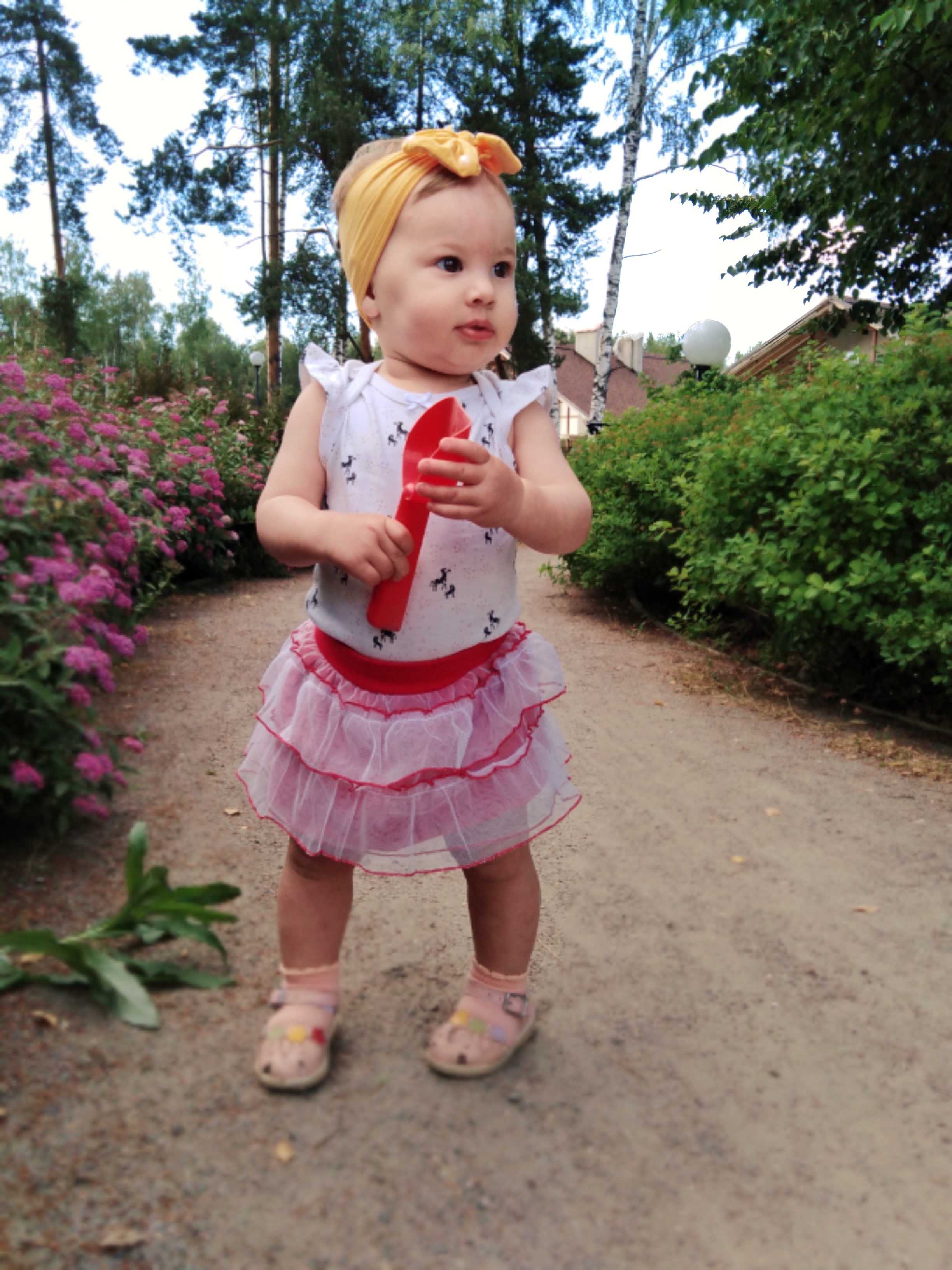Фотография покупателя товара Юбка "Принцесса на горошине", рост 80 см (50), цвет красный - Фото 2