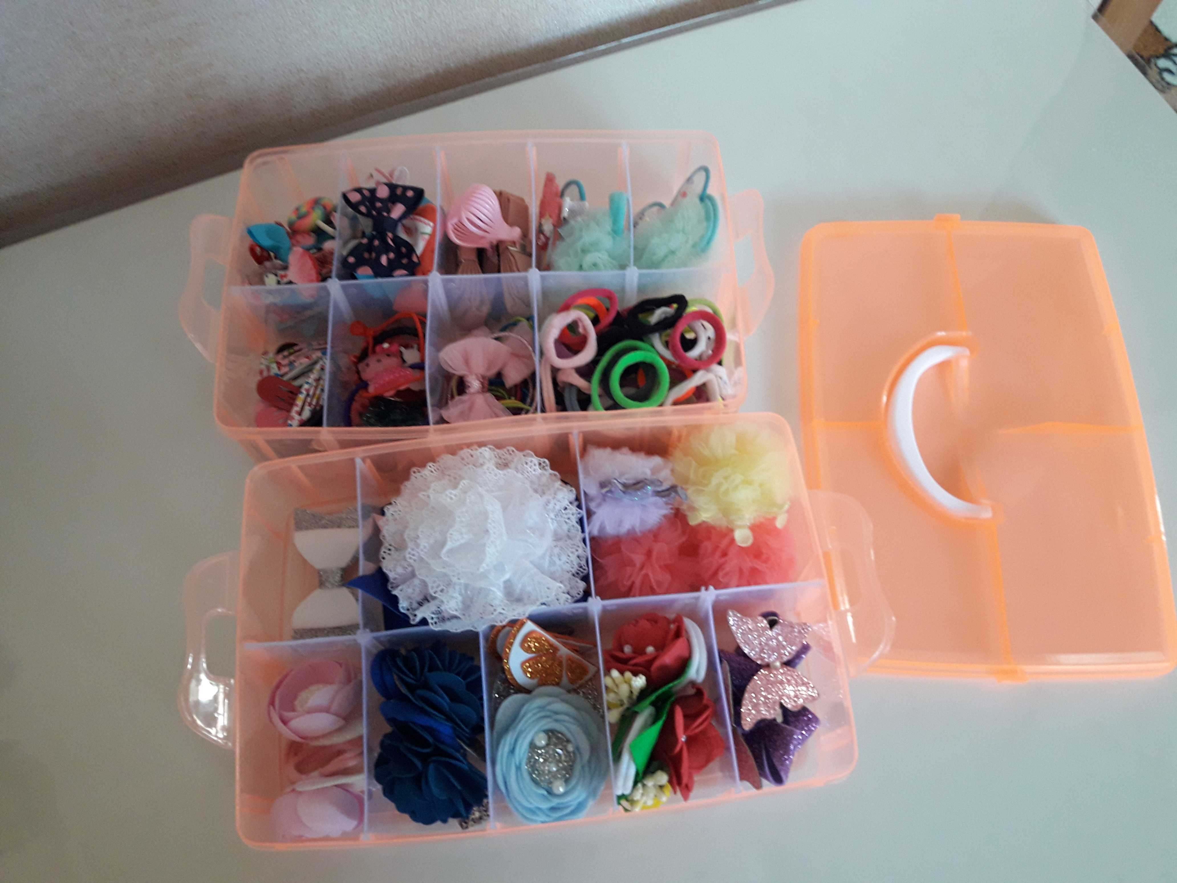 Фотография покупателя товара Бокс пластиковый для хранения, 2 яруса 20 отделений, цвет МИКС - Фото 4