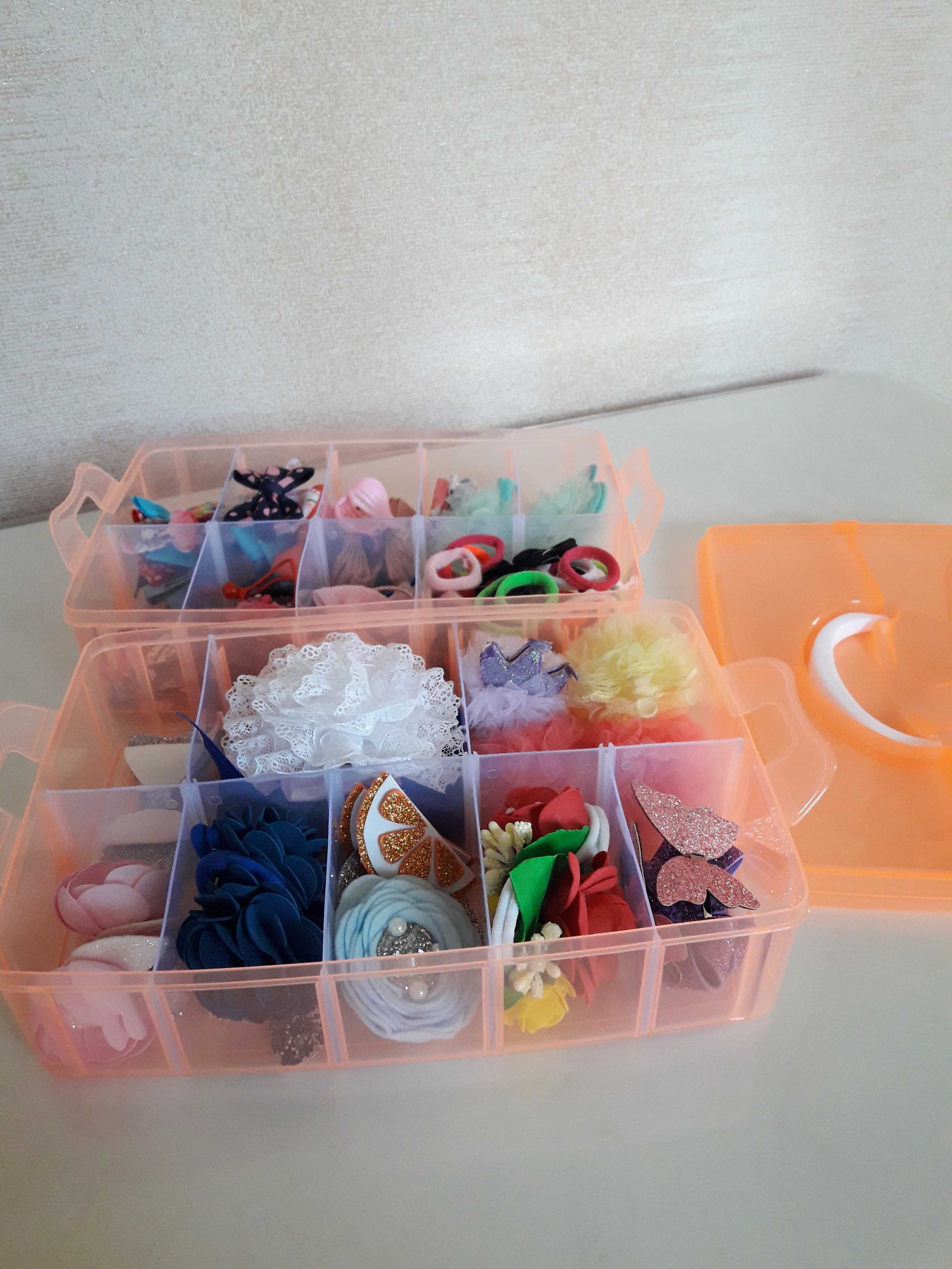 Фотография покупателя товара Бокс пластиковый для хранения, 2 яруса 20 отделений, цвет МИКС - Фото 5