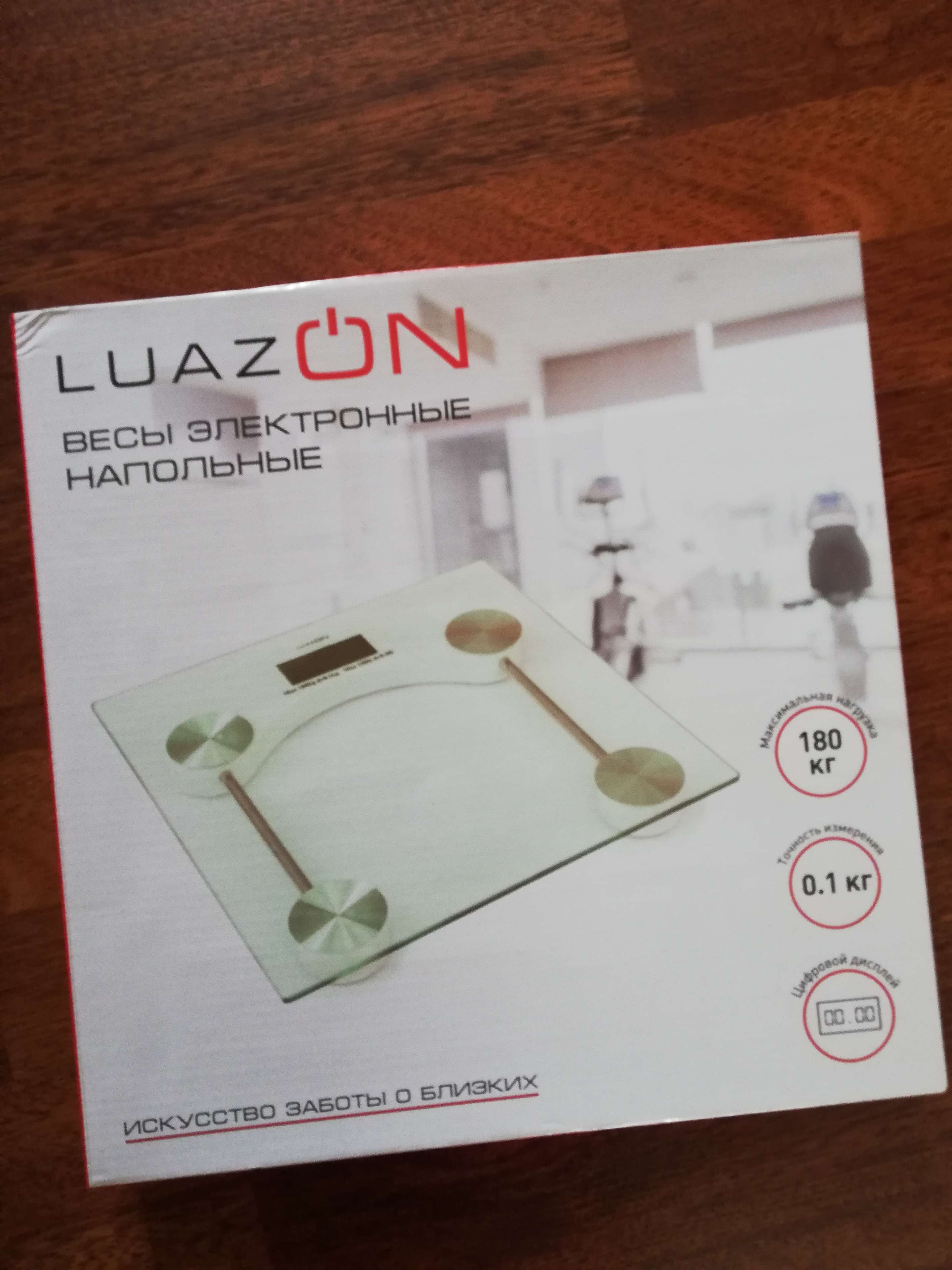 Фотография покупателя товара Весы напольные Luazon LVE-001, электронные, до 180 кг, 1хCR2032, стекло, белые