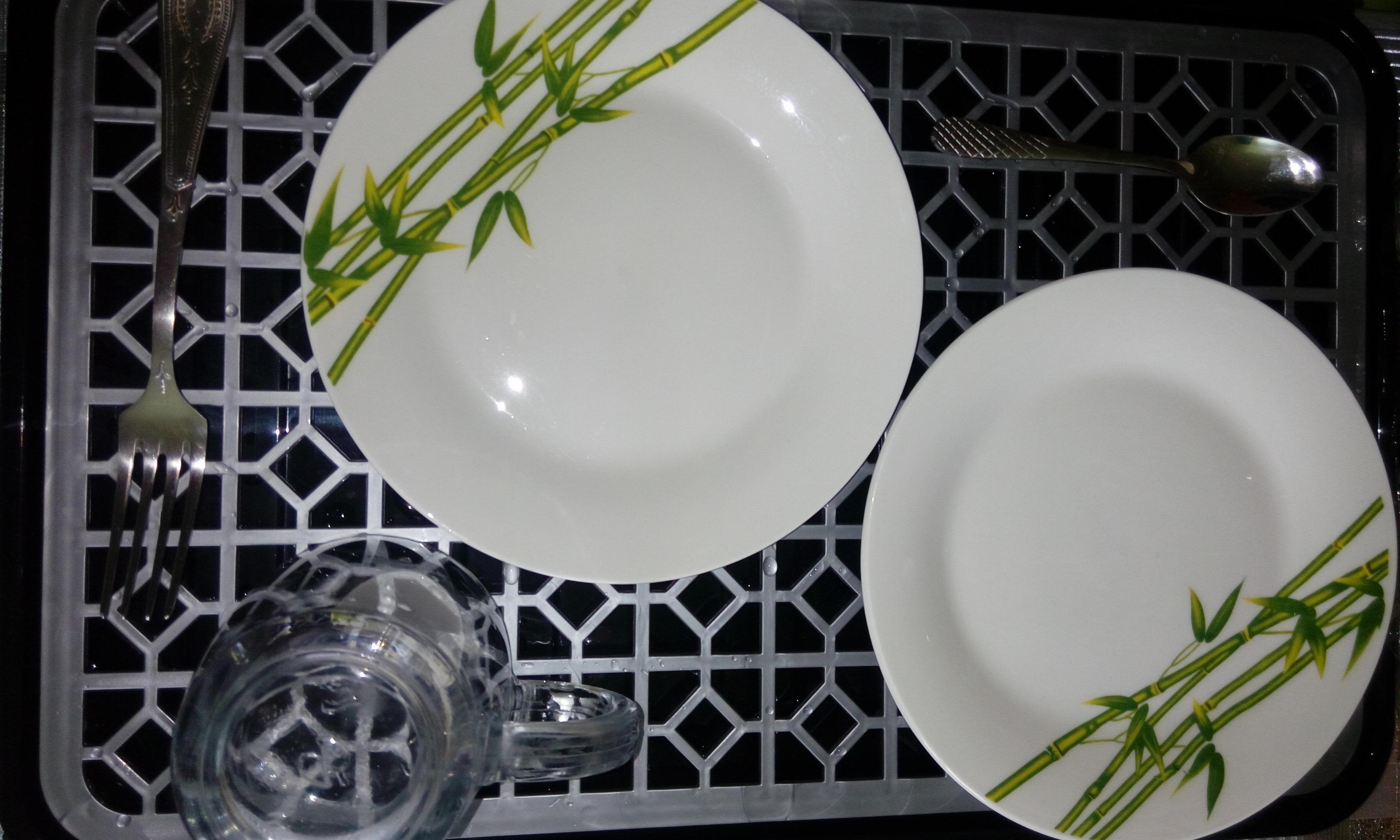 Фотография покупателя товара Поднос с вкладышем для сушки посуды, 46×30 см, цвет МИКС - Фото 8