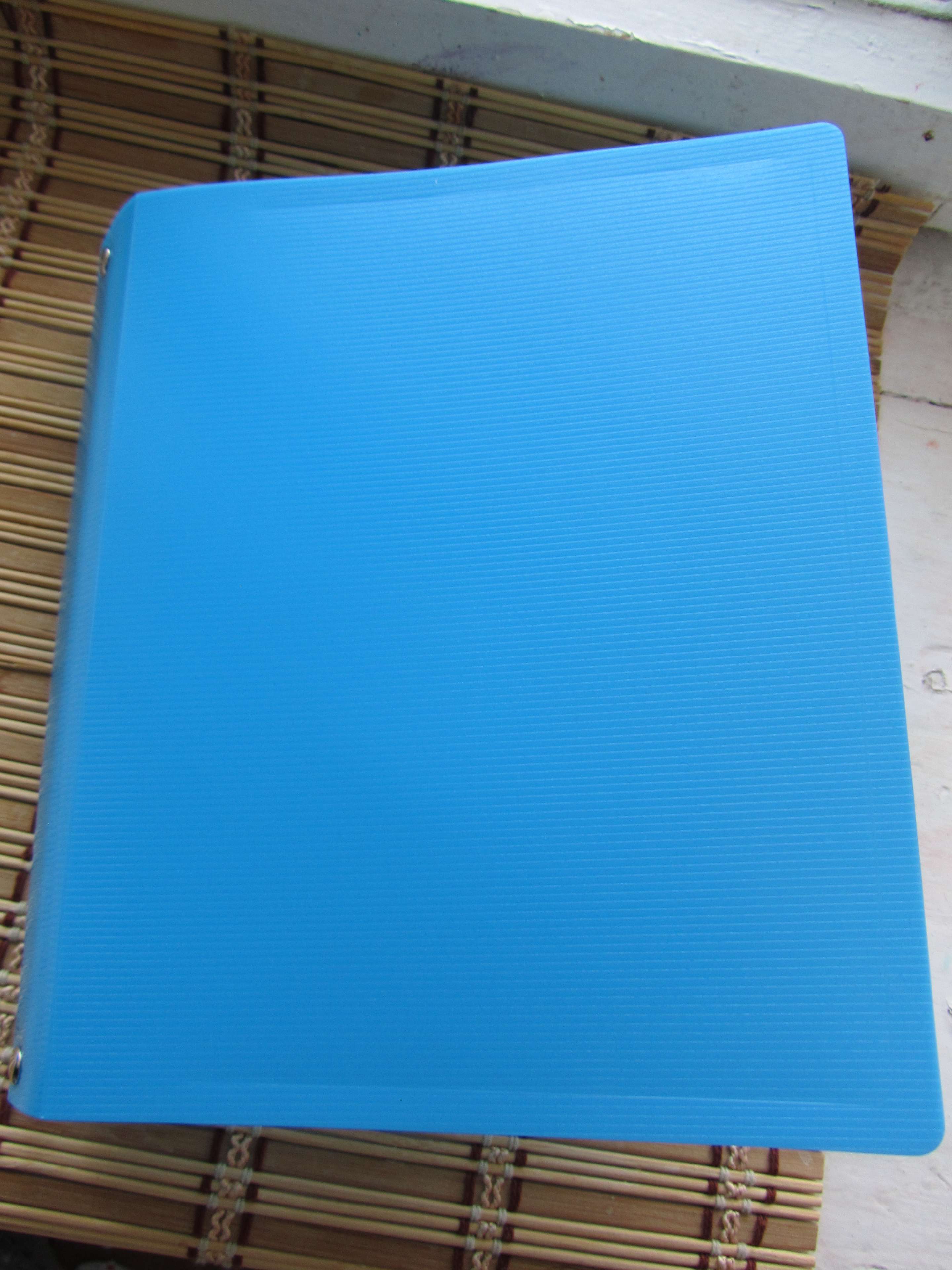 Фотография покупателя товара Папка на 4 кольцах А5, пластиковая, 25 мм, Proff. Standard, голубая - Фото 1