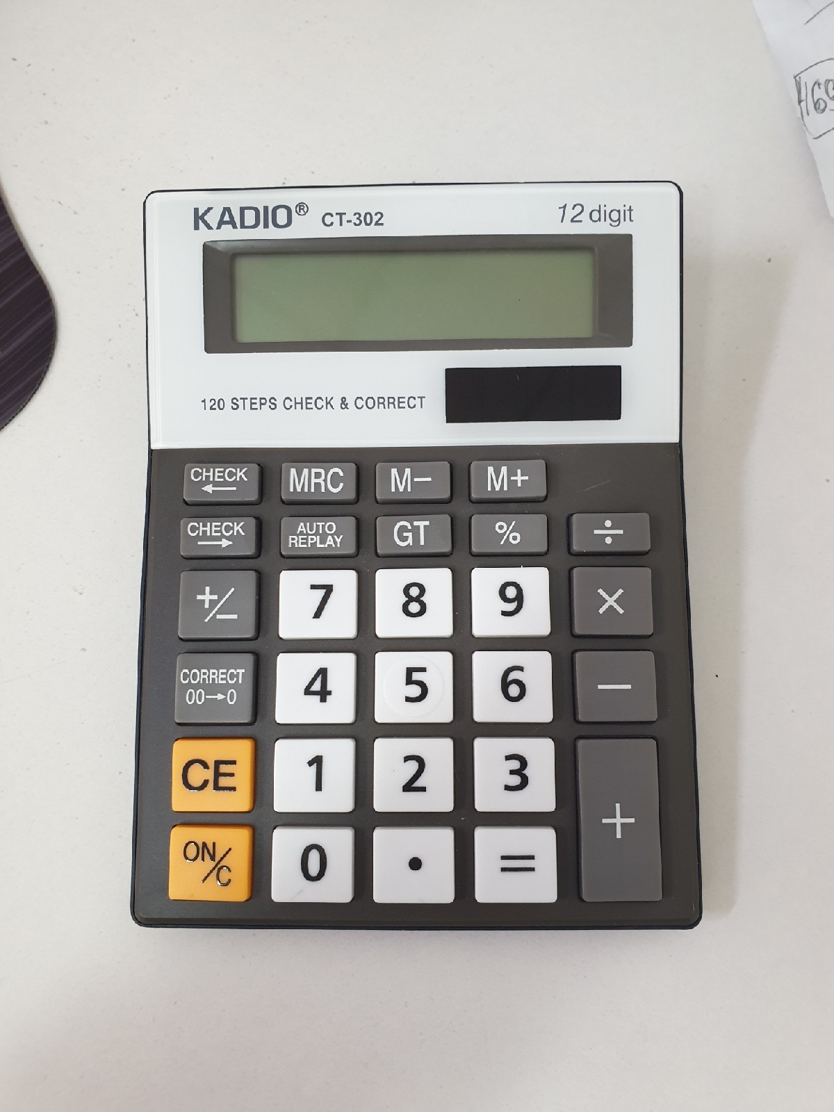 Фотография покупателя товара Калькулятор настольный, 12 - разрядный, 302, двойное питание - Фото 1