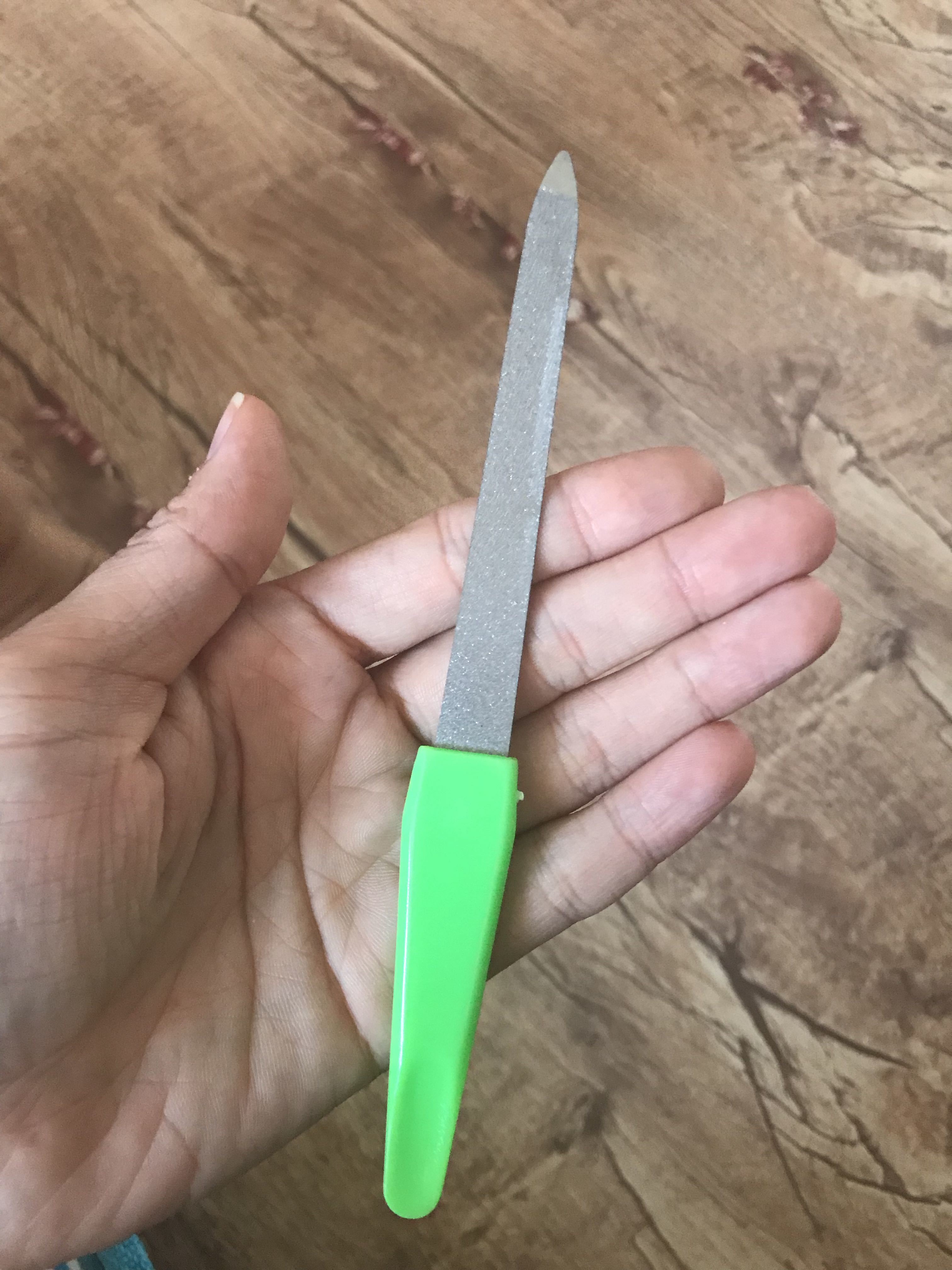 Фотография покупателя товара Пилка металлическая для ногтей, 15 см, в чехле, цвет МИКС