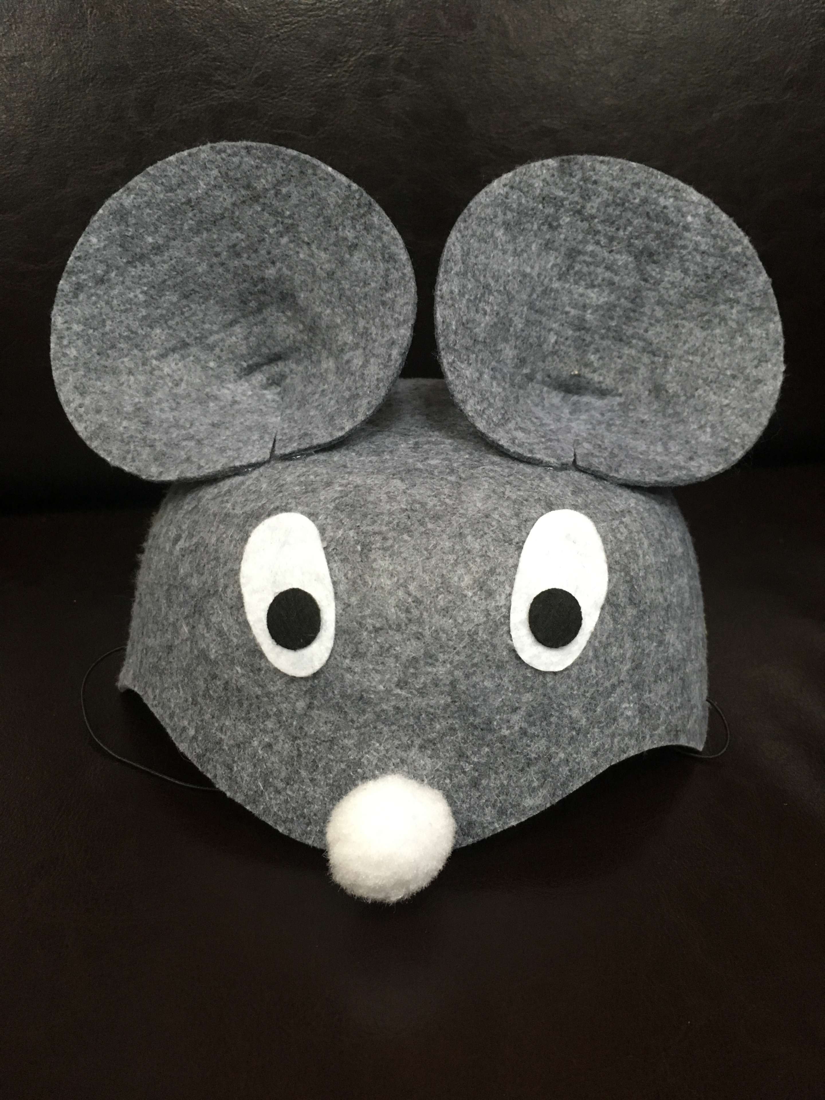 Фотография покупателя товара Карнавальная шляпа "Серая мышка" на резинке, р-р 52-54 - Фото 1