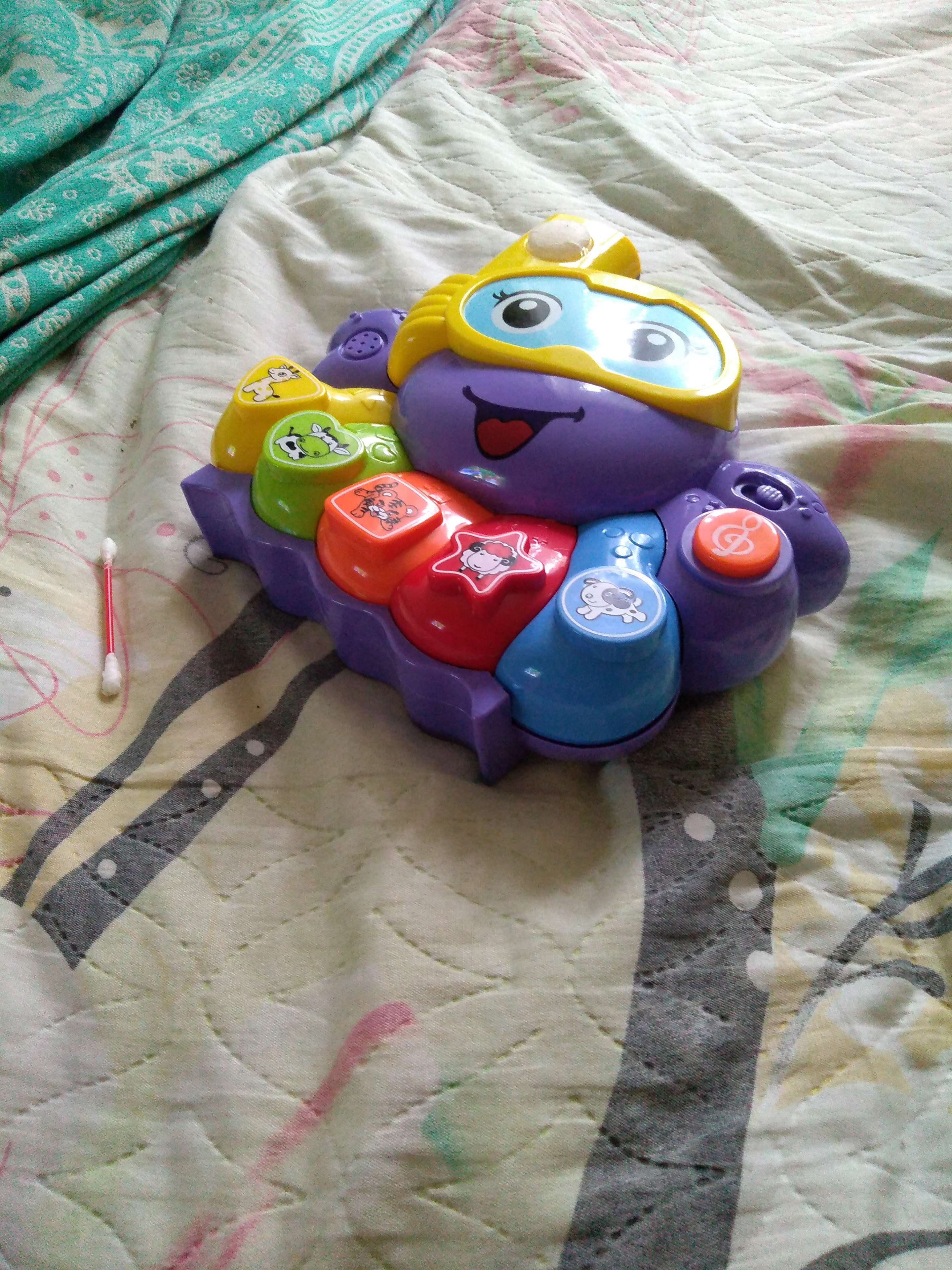 Фотография покупателя товара Музыкальная игрушка «Осьминожек Бамбини», звуковые эффекты, МИКС - Фото 1