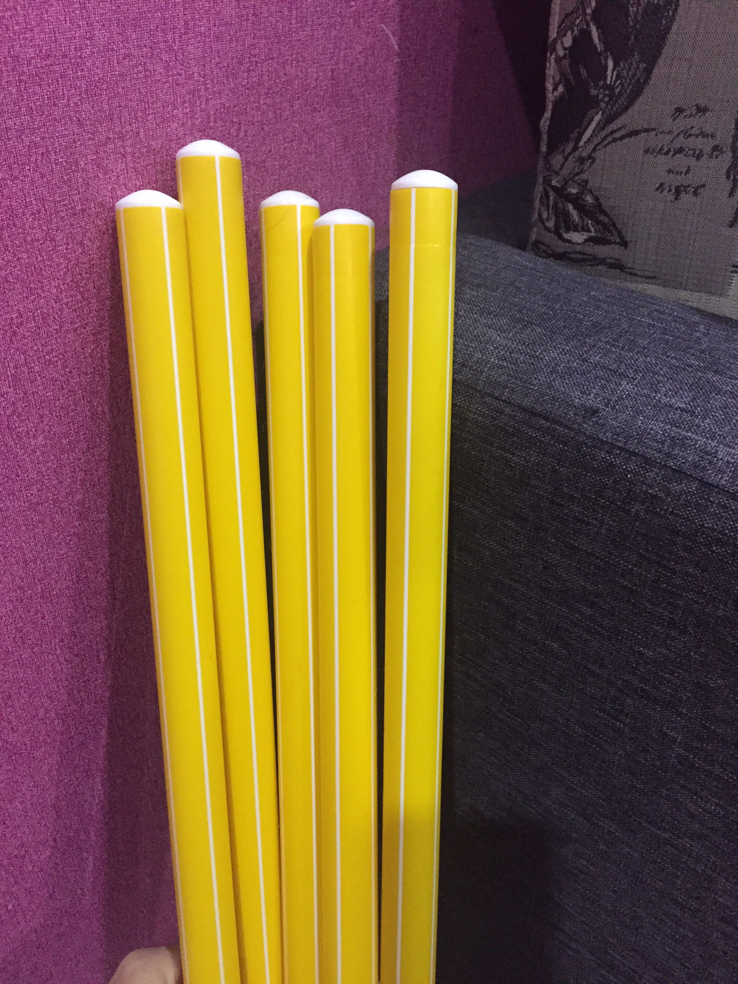 Фотография покупателя товара Палка гимнастическая 70 см, цвет жёлтый