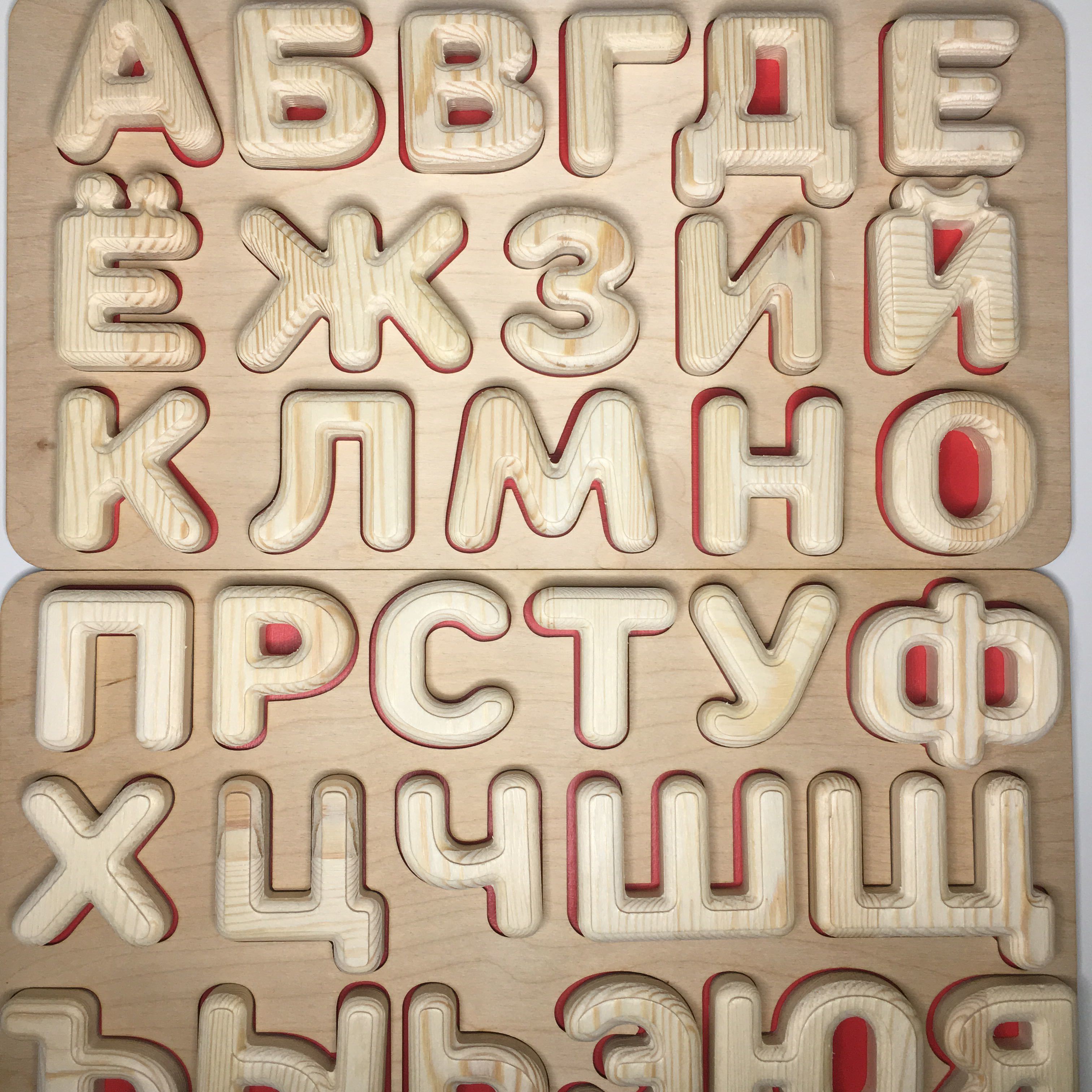 Фотография покупателя товара Рамка-вкладыш «Алфавит», высота букв: 6 см, размер планшета: 42 × 22 см - Фото 1