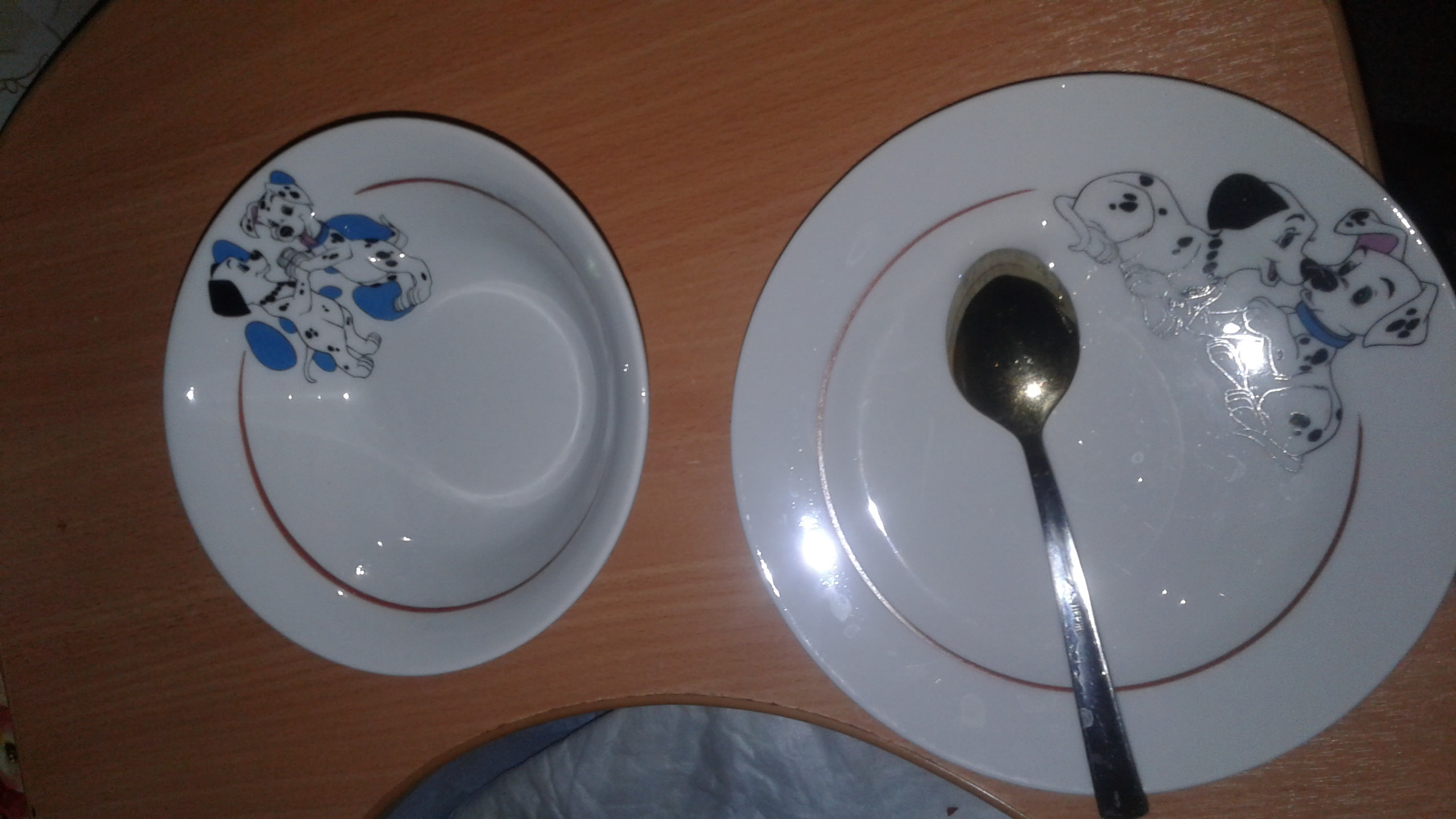 Фотография покупателя товара Набор посуды «Идиллия. Далматинцы», 3 предмета: кружка 200 мл, салатник 360 мл, тарелка мелкая d=17 см, цвет МИКС