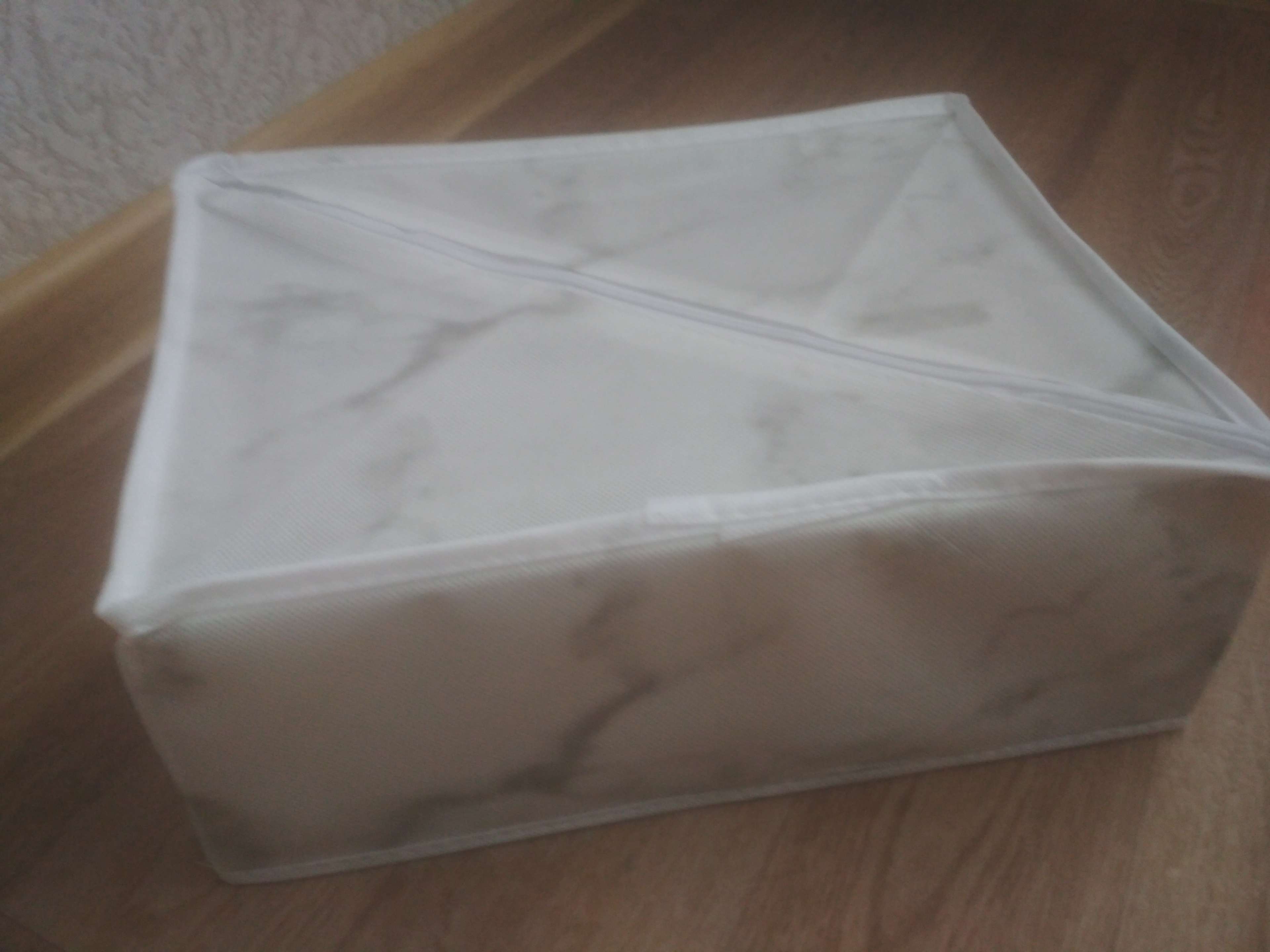 Фотография покупателя товара Органайзер для хранения белья «Мрамор», 8 отделений, 32×24×12 см, цвет белый - Фото 1