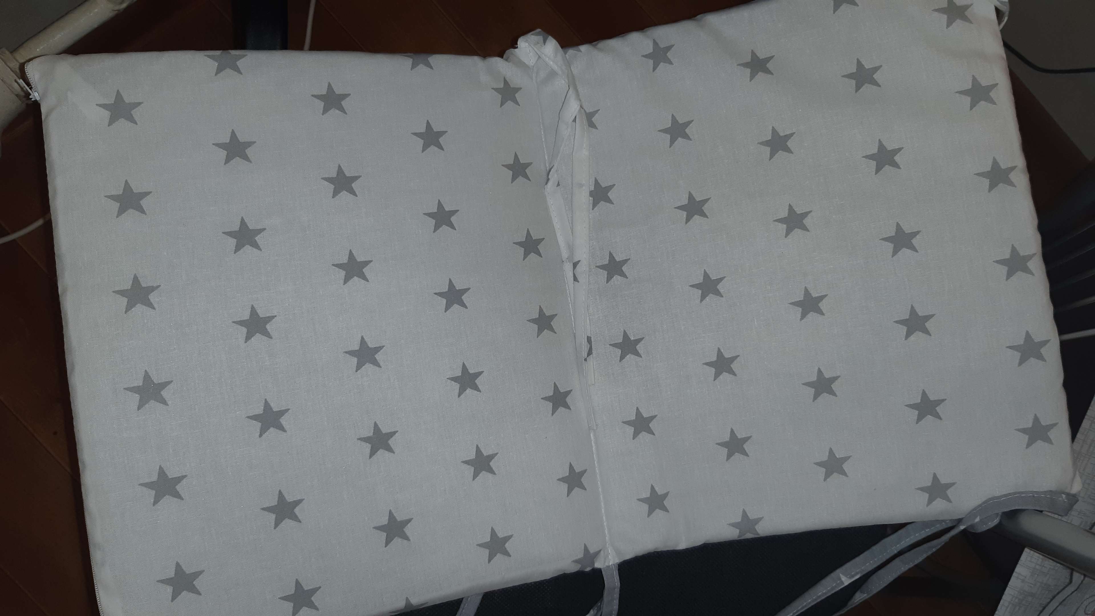 Фотография покупателя товара Борт в кроватку «Ноченька», чехлы съёмные, цвет серый, бязь - Фото 5