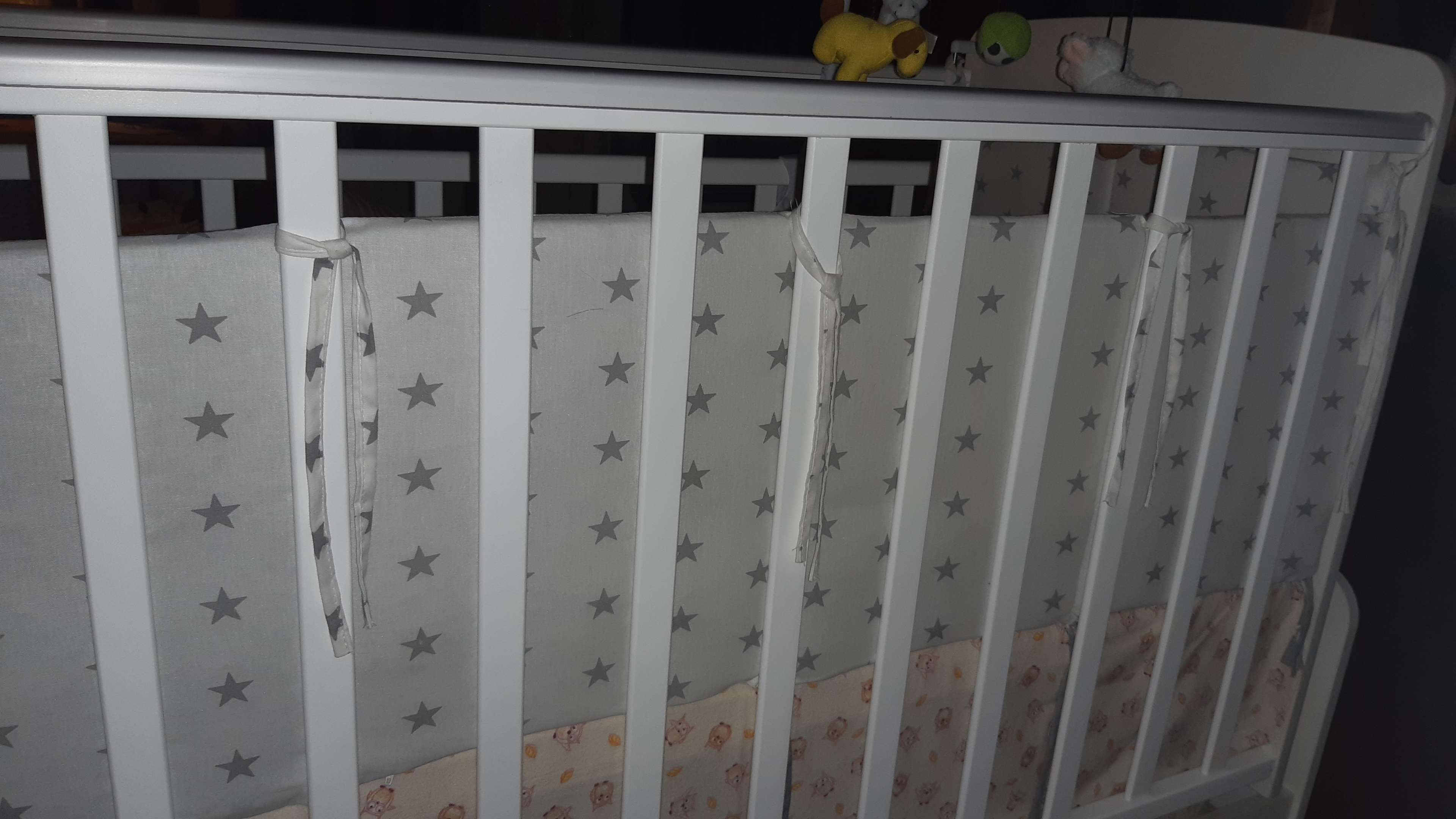 Фотография покупателя товара Борт в кроватку «Ноченька», чехлы съёмные, цвет серый, бязь