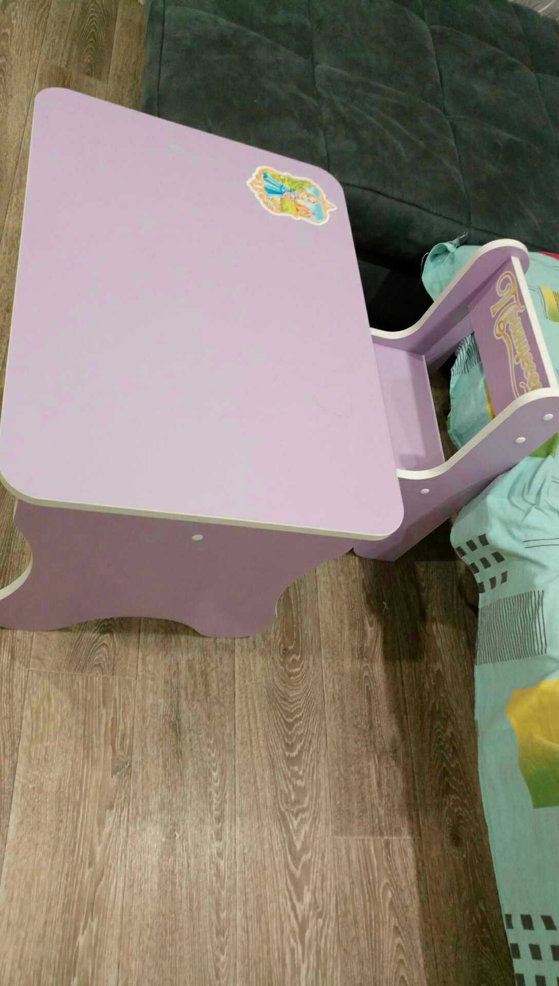 Фотография покупателя товара Комплект детской мебели «Принцесса», цвет фиолетовый - Фото 1