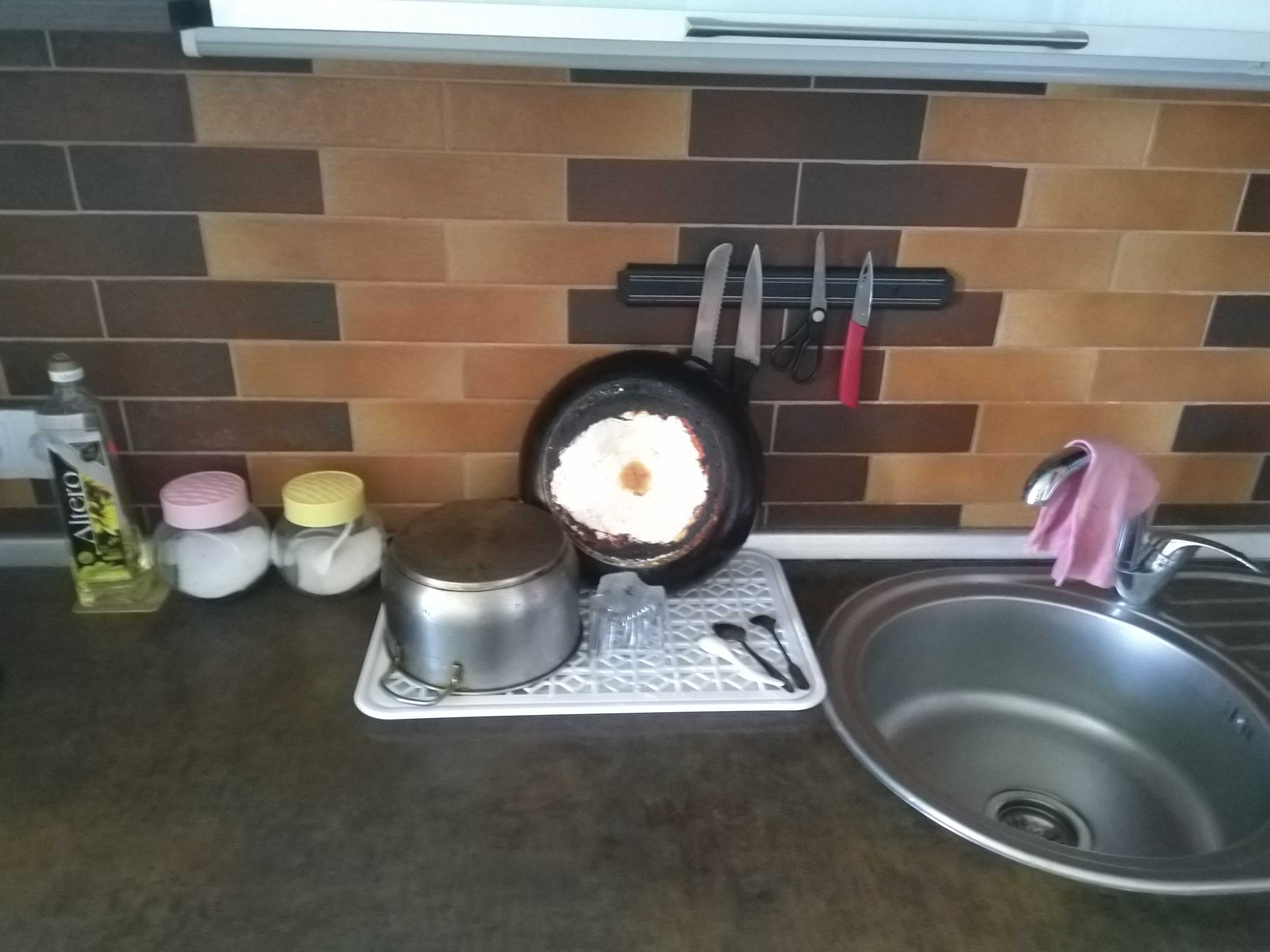 Фотография покупателя товара Поднос с вкладышем для сушки посуды, 46×30 см, цвет МИКС