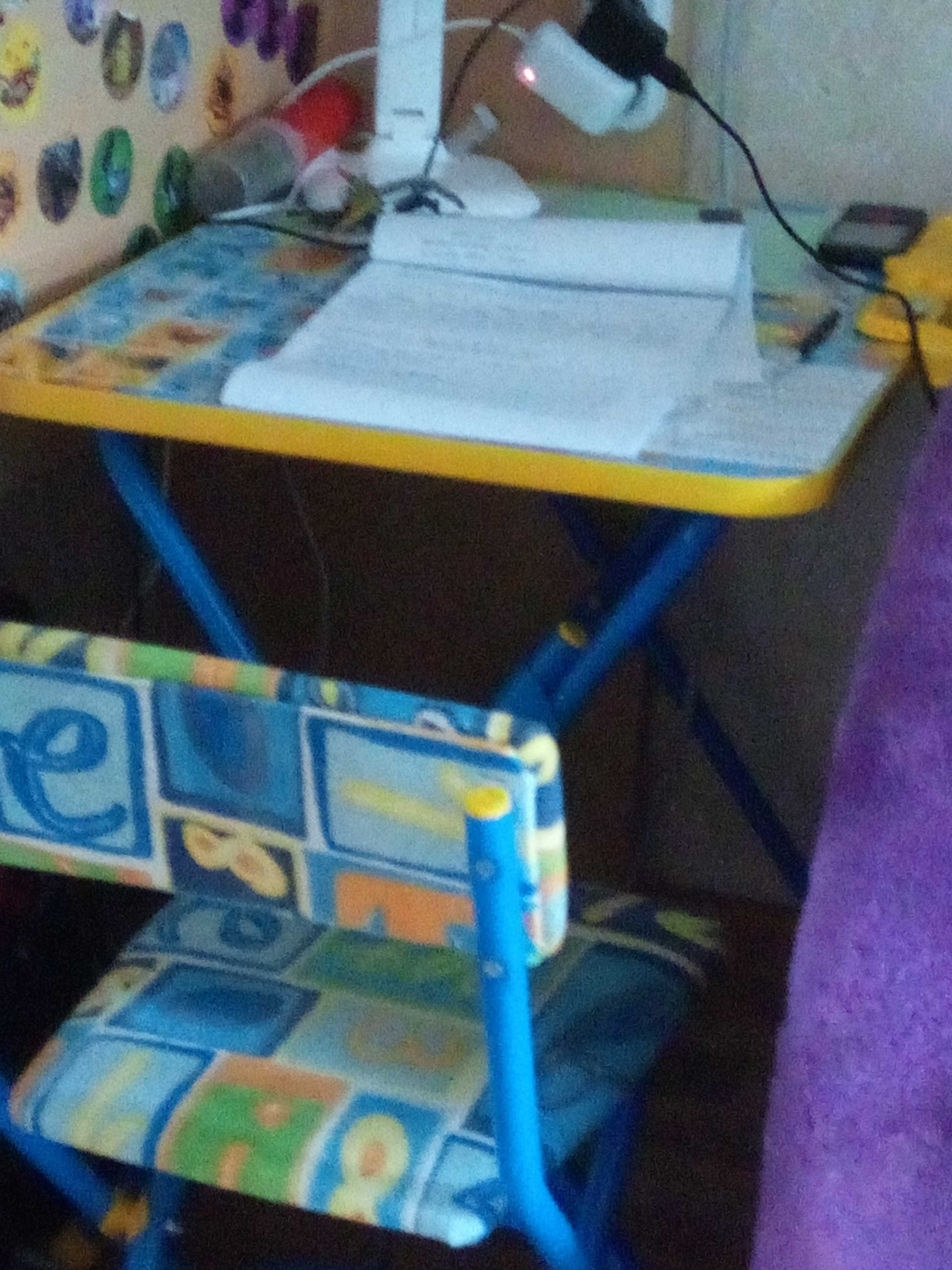 Фотография покупателя товара Комплект детской мебели «Никки. Первоклашка-осень» складной, цвета стула МИКС - Фото 2