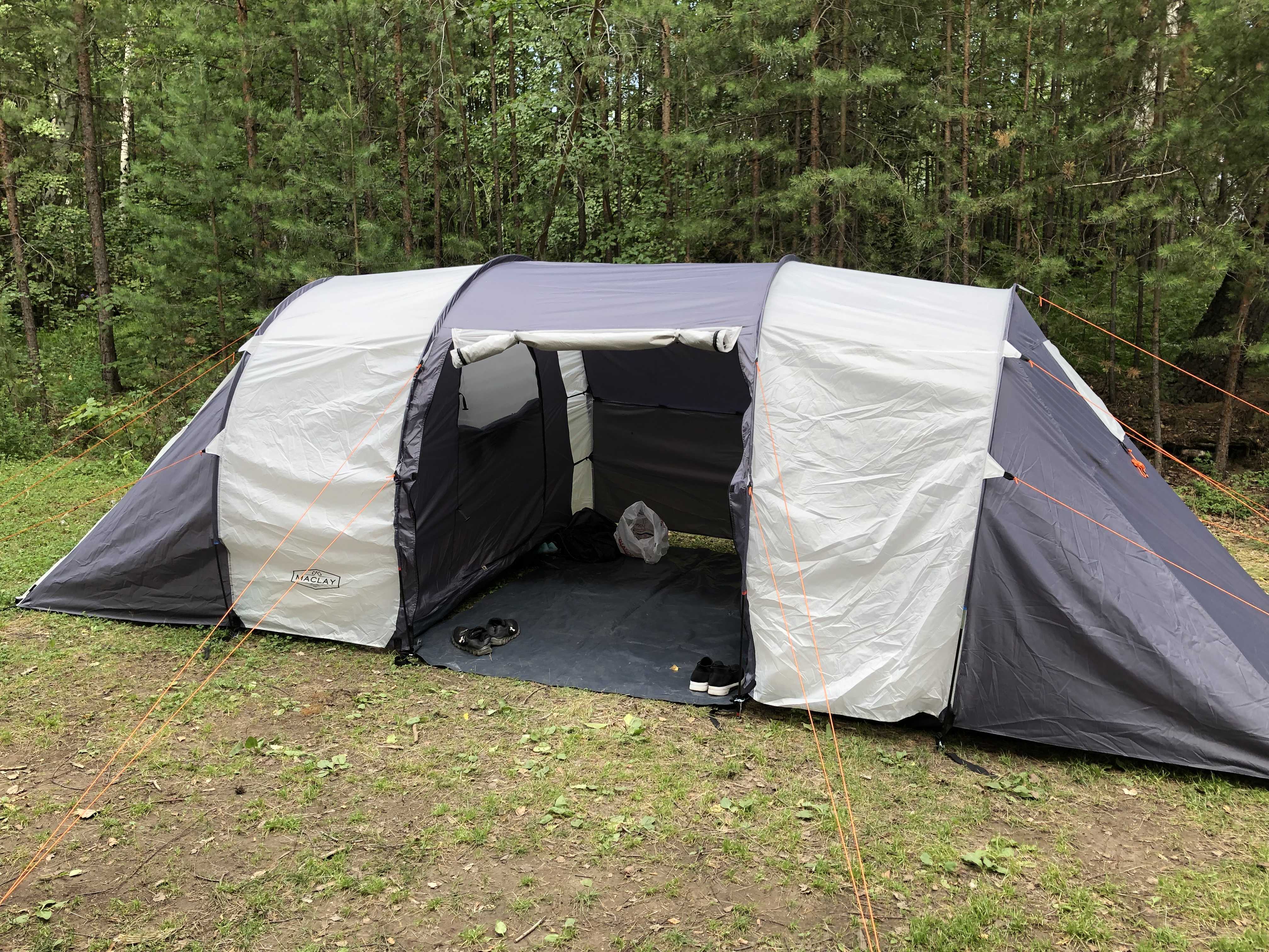 Фотография покупателя товара Палатка туристическая CANYON, 570 х 240 х 182 см, 6-х местная, цвет серый - Фото 2