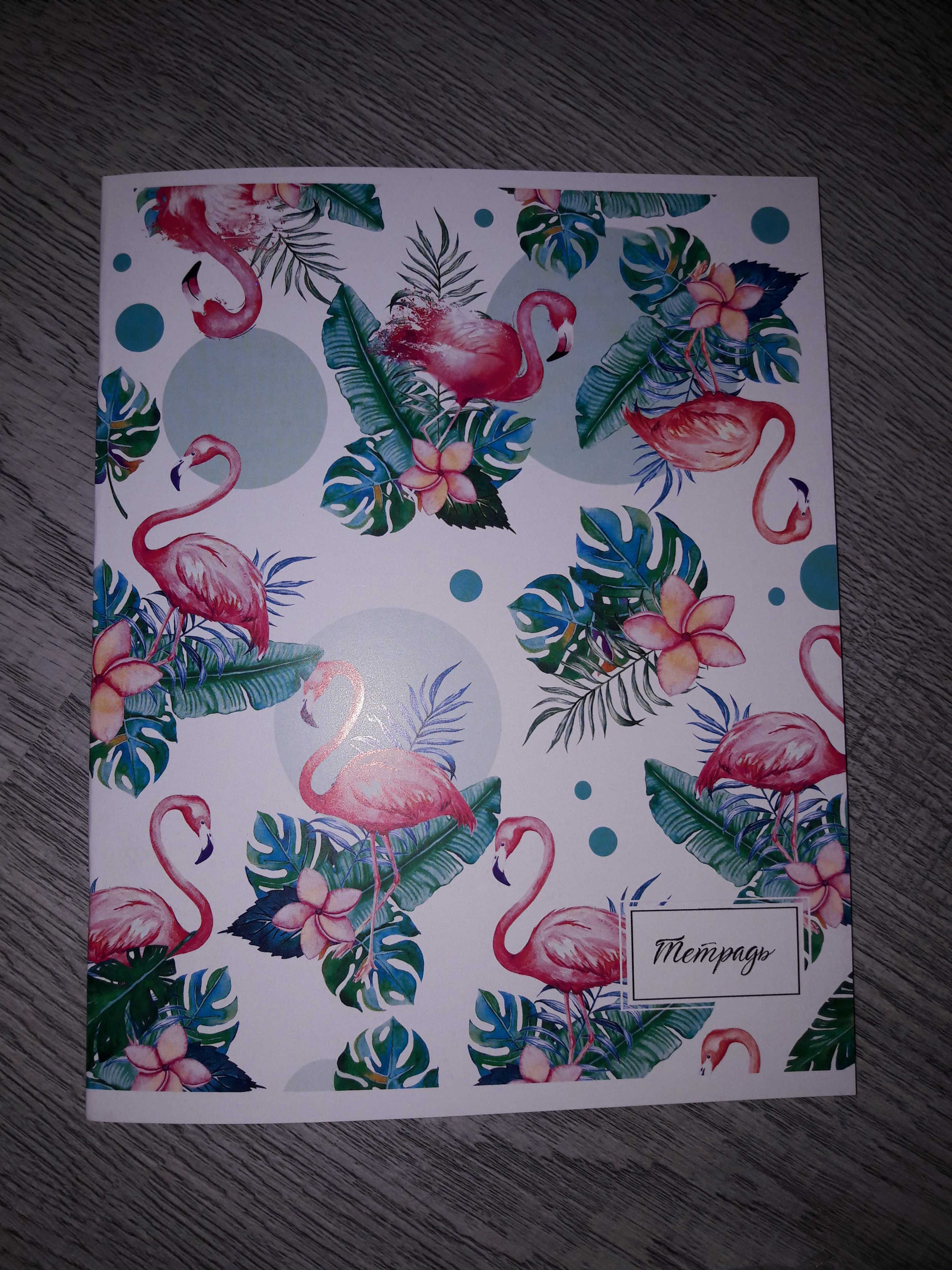 Фотография покупателя товара Тетрадь 36 листов в клетку Calligrata "Фламинго", обложка мелованный картон, блок офсет, МИКС - Фото 4