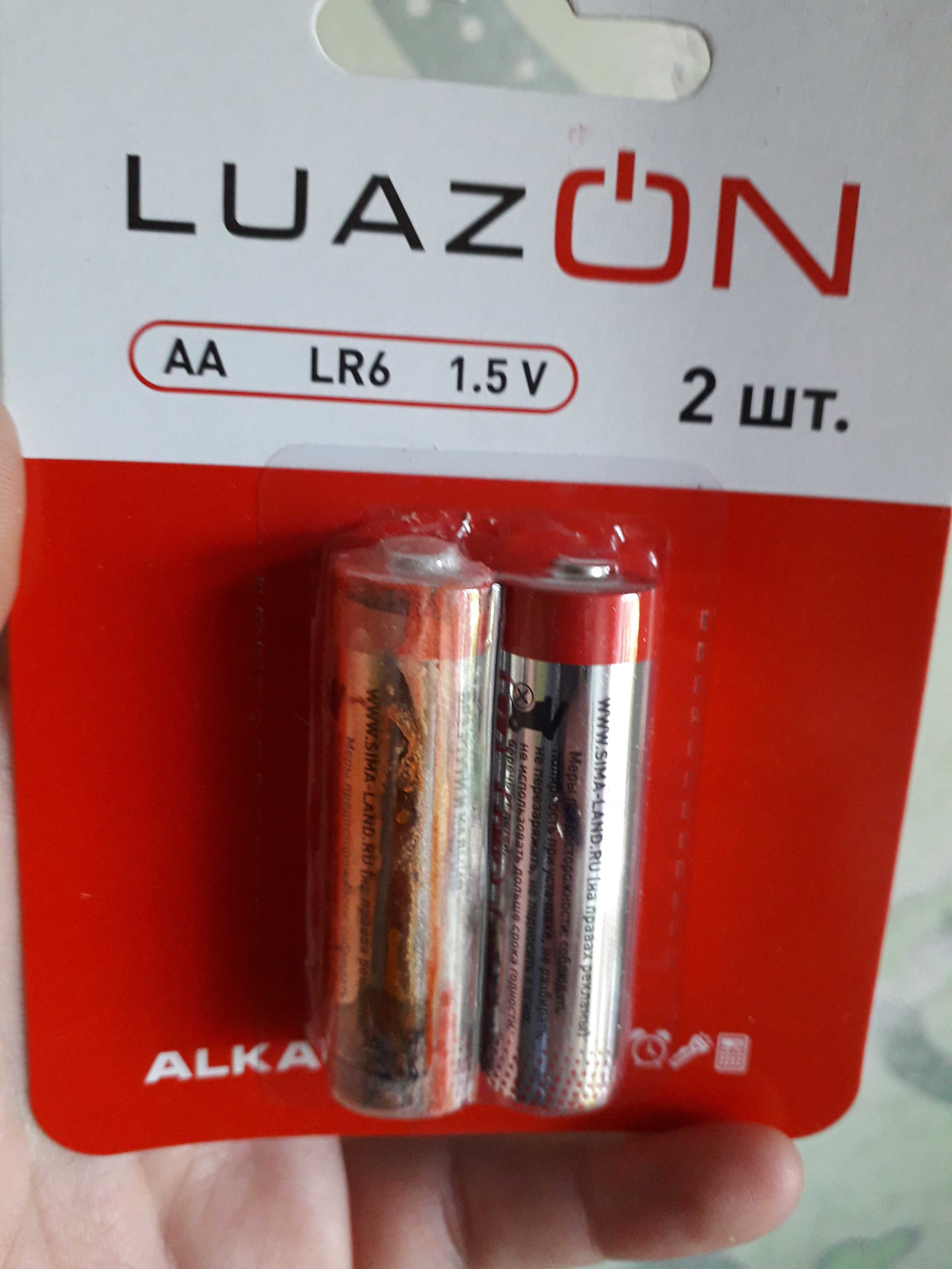 Фотография покупателя товара Батарейка алкалиновая (щелочная) Luazon, АА, LR6, блистер, 2 шт - Фото 1