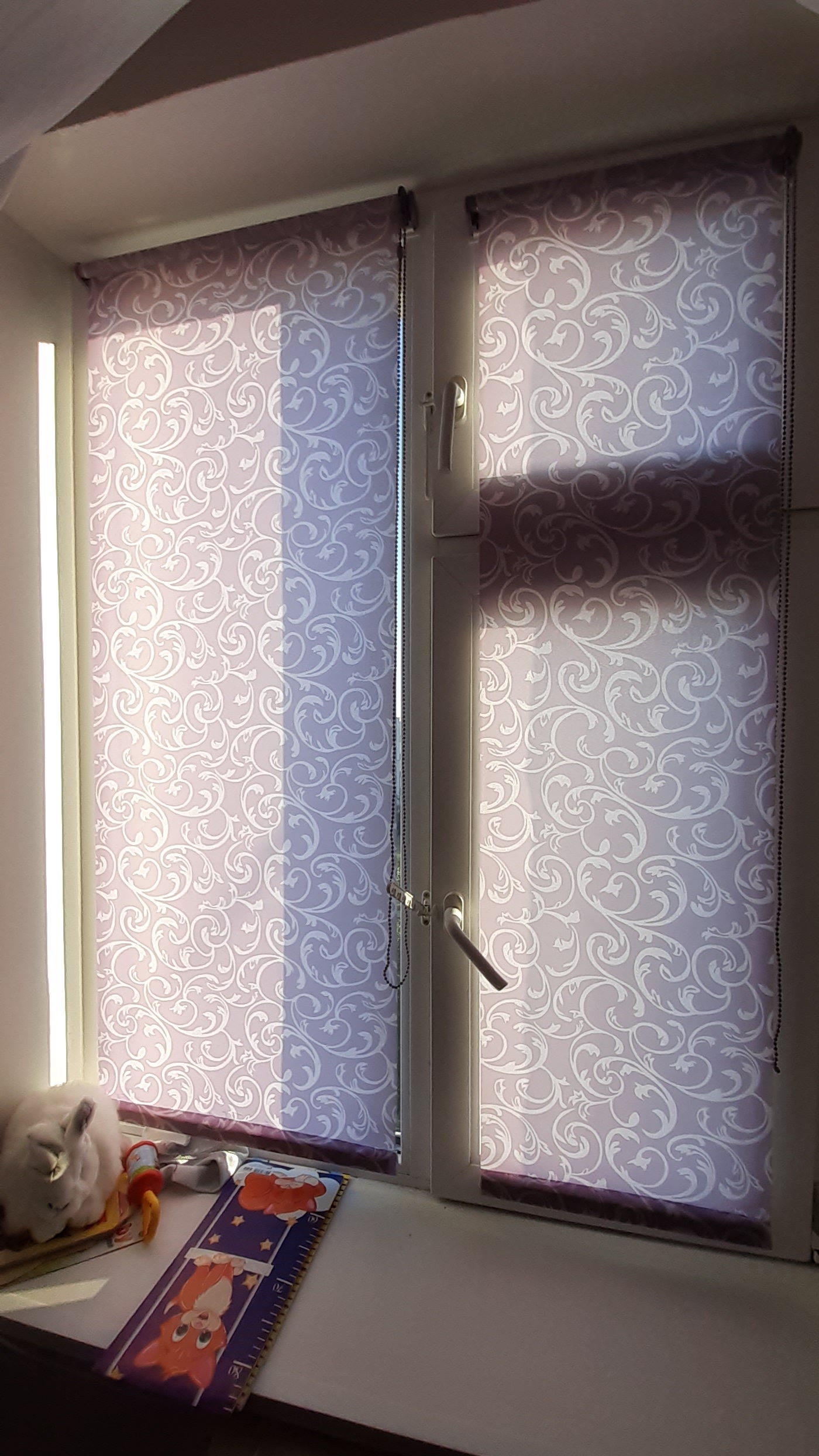 Фотография покупателя товара Рулонная штора «Англетер» 50x160 см, цвет сирень - Фото 1