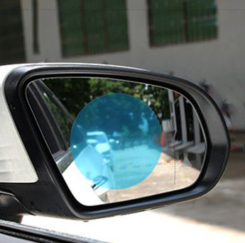 Фотография покупателя товара Плёнка защитная на зеркало заднего вида "Антидождь", диаметр 100 мм - Фото 1